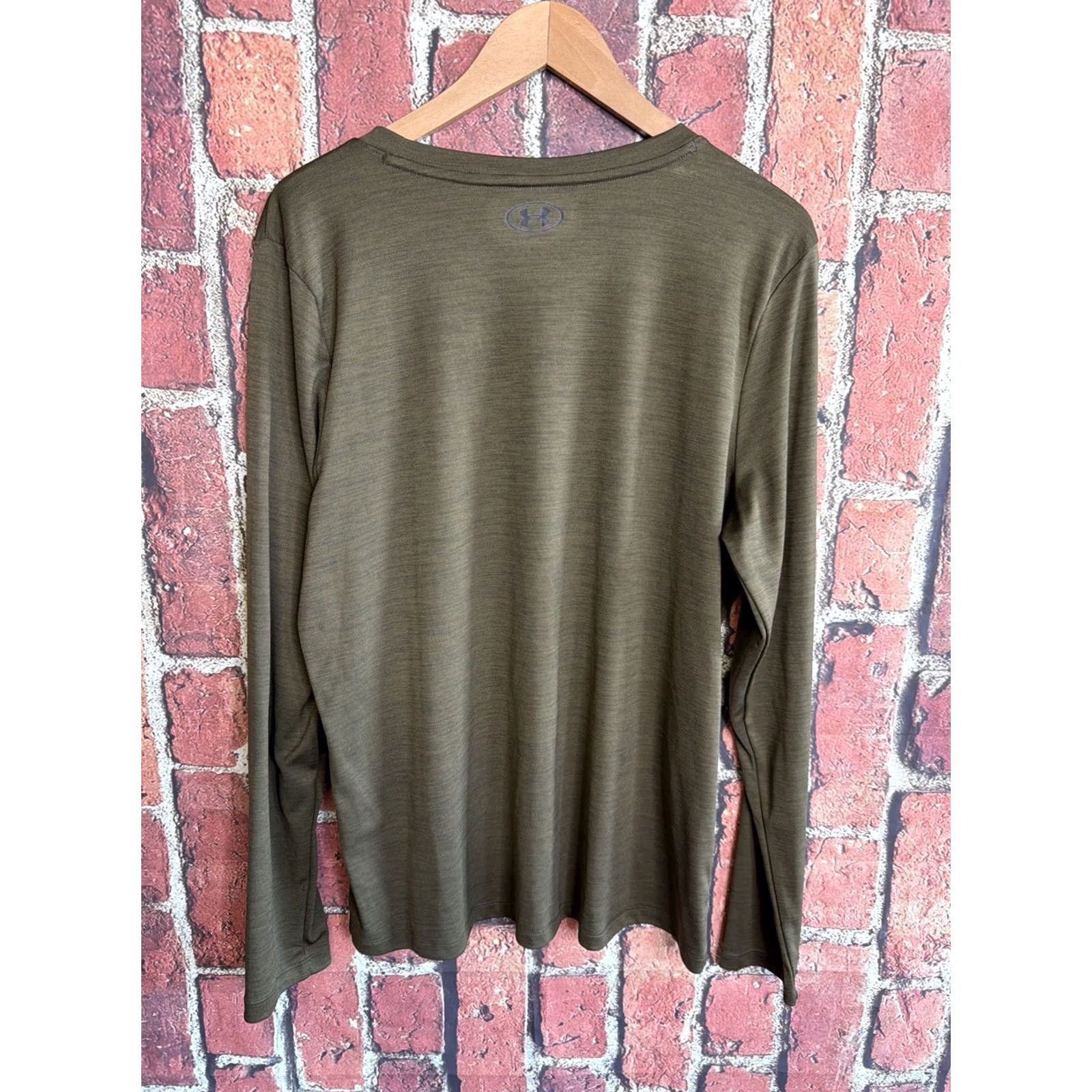 Under Armour Under Armour Mens Green Loose Fit HeatGear Long Sleeve Pullover Shirt XL Size US XL / EU 56 / 4 - 3 Thumbnail