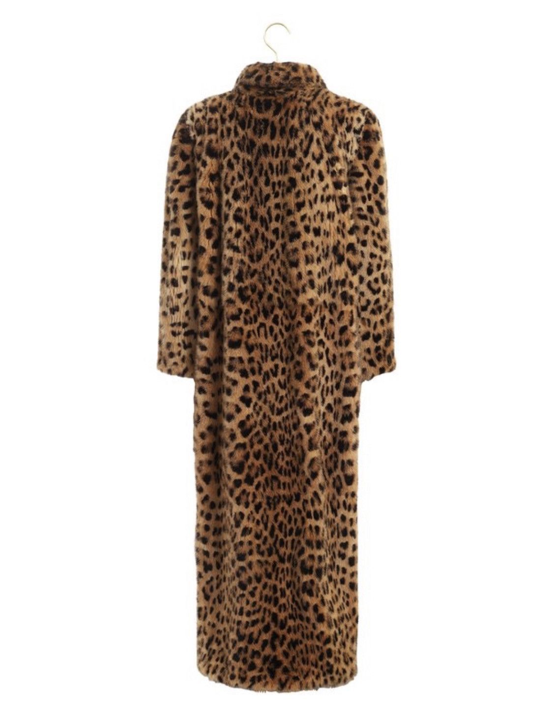 Prada Prada Leopard Print Effect Fur Mink Lining Silk Coat