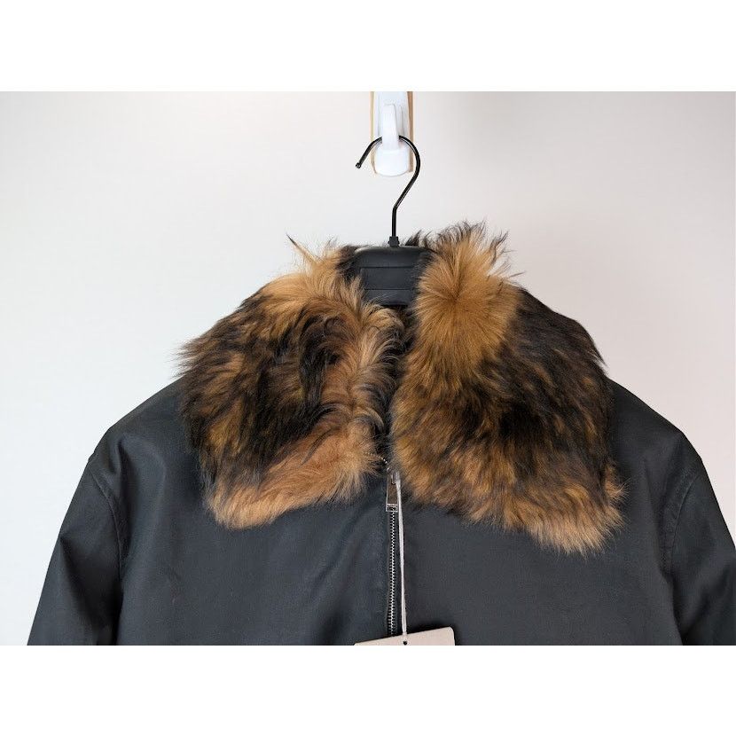 Alexander McQueen o1rshd1 Shearling Detail Blouson Jacket in Black Size US M / EU 48-50 / 2 - 3 Thumbnail