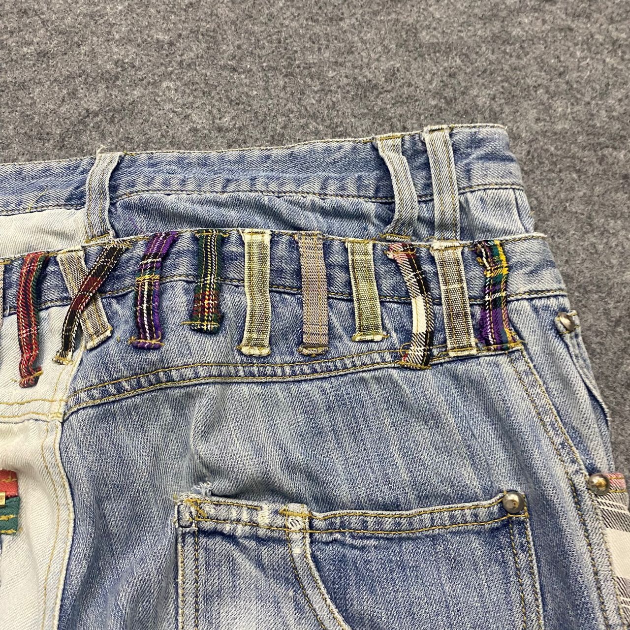If Six Was Nine 💥Best Offer💥Japanese Brand Double Waist Distressed Denim Size US 34 / EU 50 - 14 Thumbnail