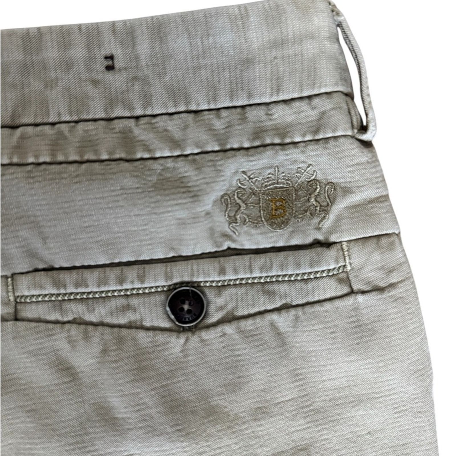 Burberry Mens Designer Burberry khaki pants Size US 34 / EU 50 - 4 Thumbnail