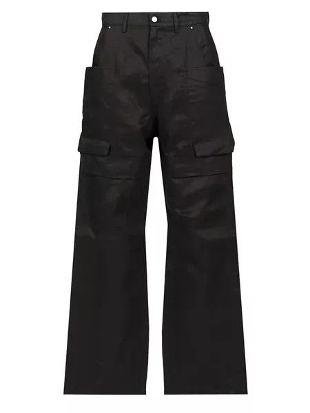Rick Owens o1s1v1r1oon0825 Stefan Cargo Pants in Black Size US 30 / EU 46 - 1 Thumbnail