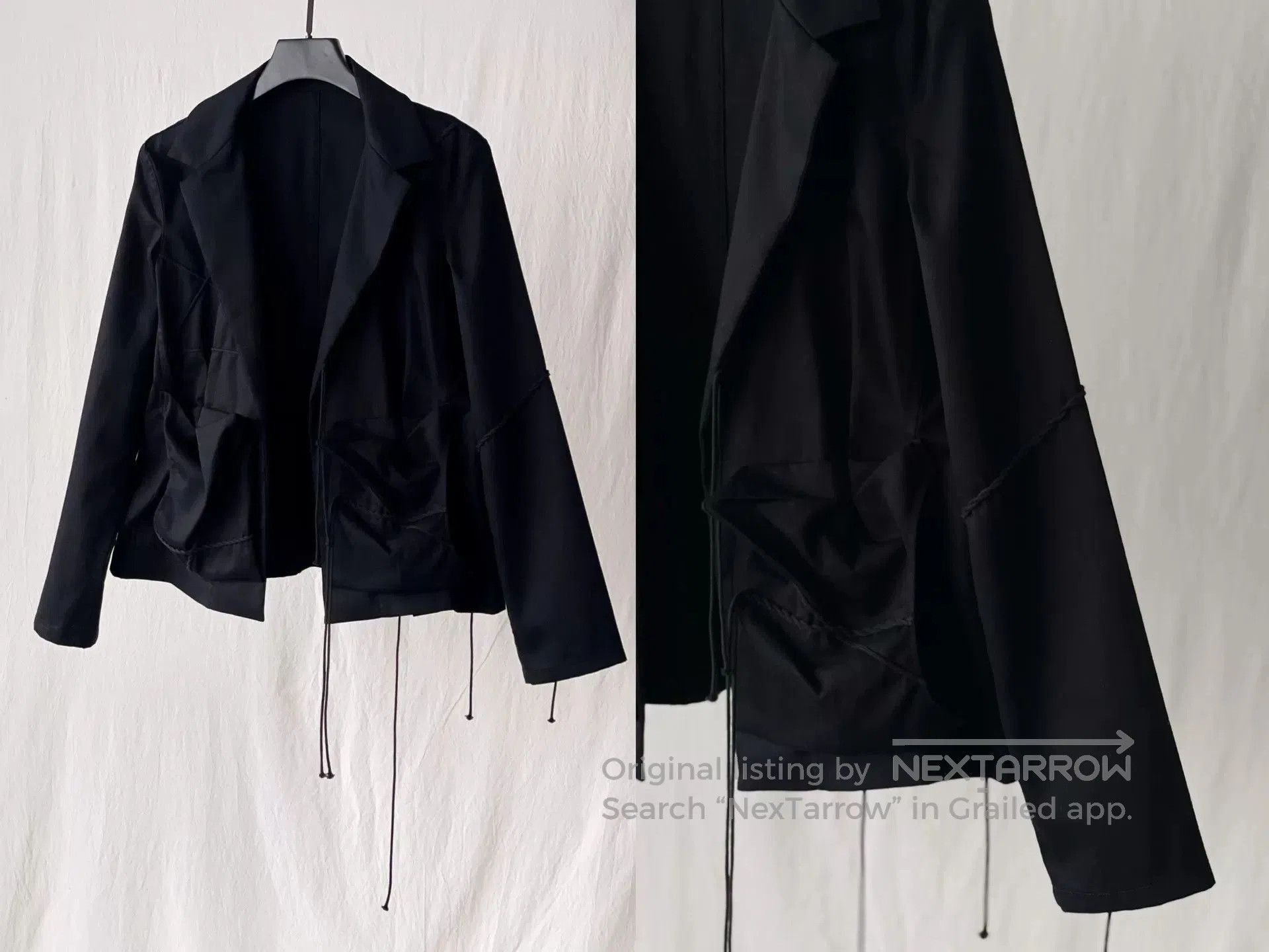 Yohji Yamamoto Asymmetrical Pocketed Jacket by Yohji Yamamoto. Size M / US 6-8 / IT 42-44 - 5 Thumbnail