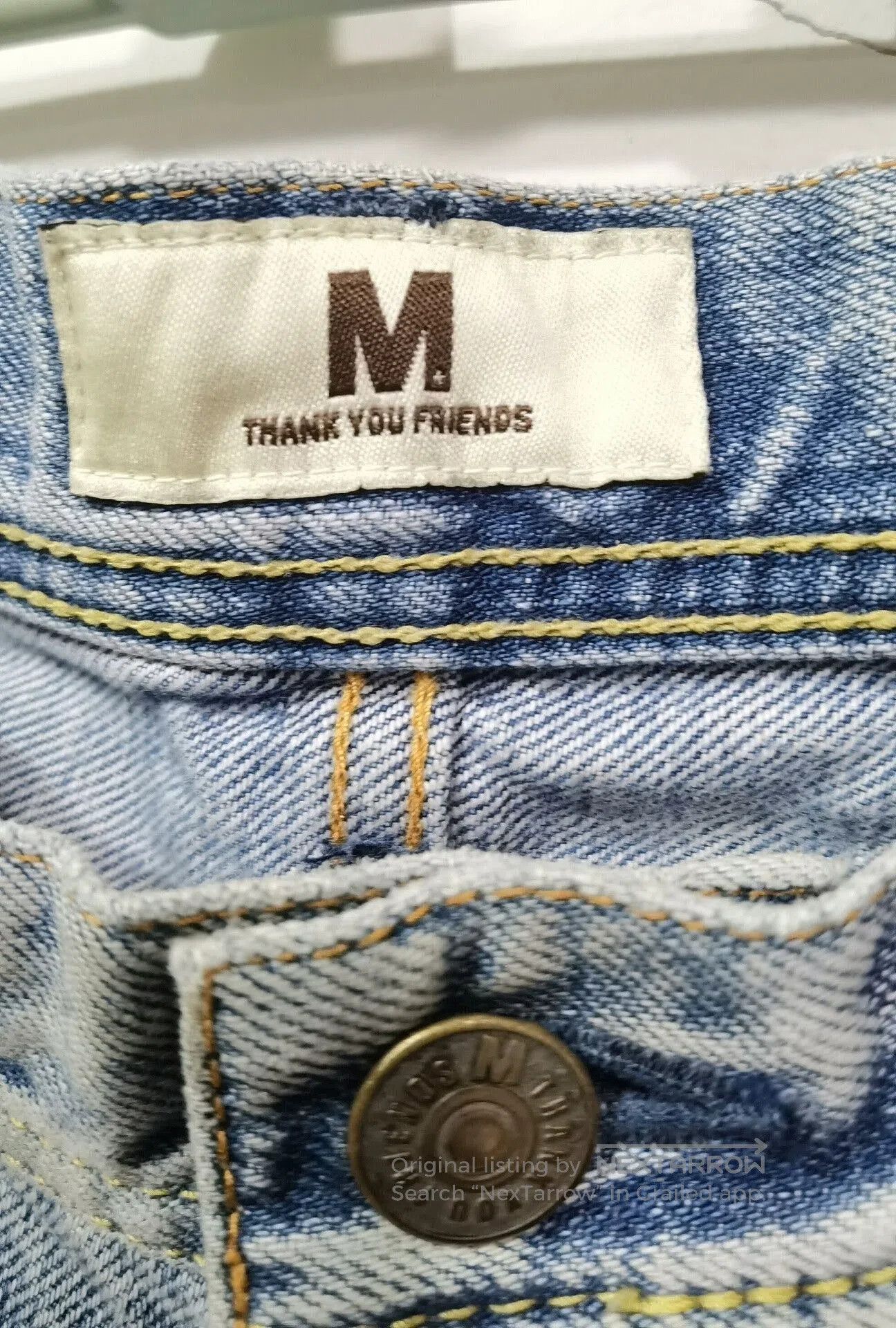 Momotaro Jeans japanese brand m distressed denim pants. Size US 28 / EU 44 - 3 Thumbnail
