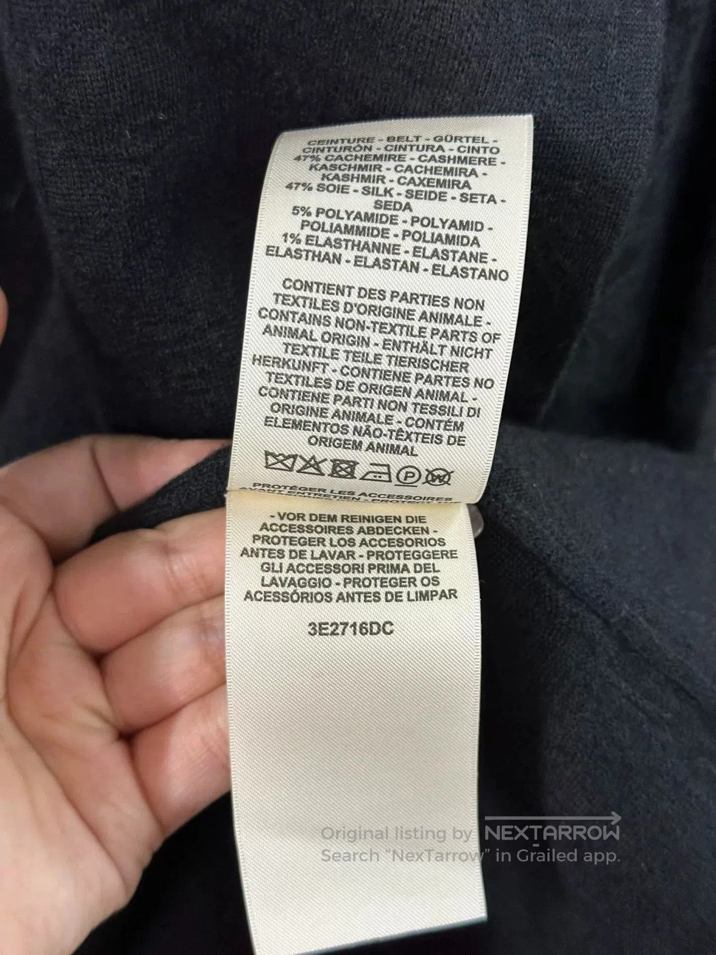 Hermes Hermes Black Cashmere Cardigan Coat. Size US M / EU 48-50 / 2 - 7 Thumbnail