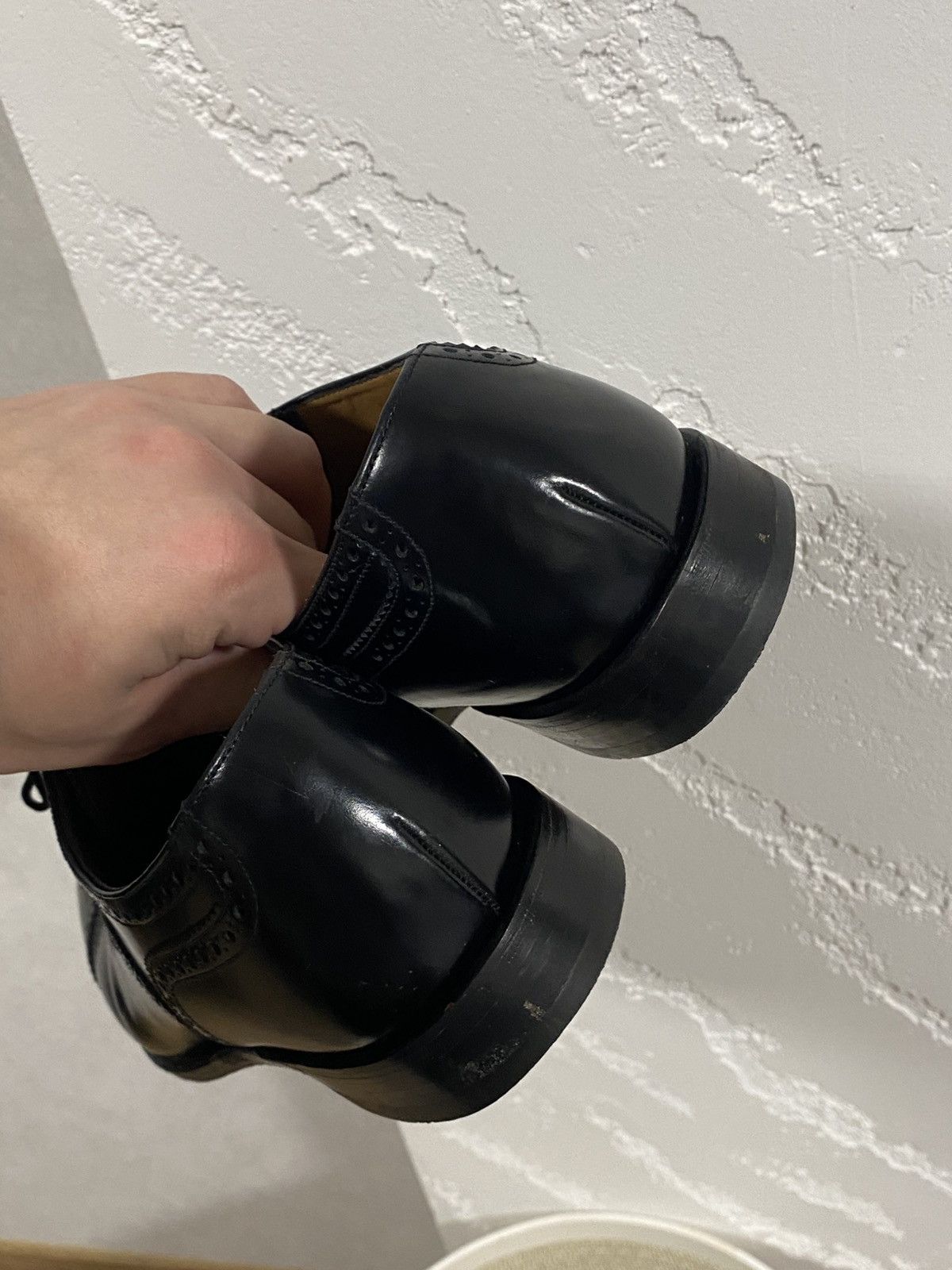 Loake Loake 201b black polished leather brogue oxford shoes sz: 10 Size US 11 / EU 44 - 7 Thumbnail