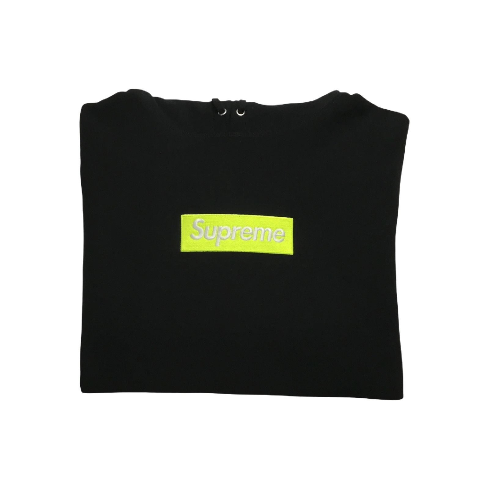 Supreme 2017 Supreme Black Lime Box Logo Hoodie Size US M / EU 48-50 / 2 - 2 Thumbnail