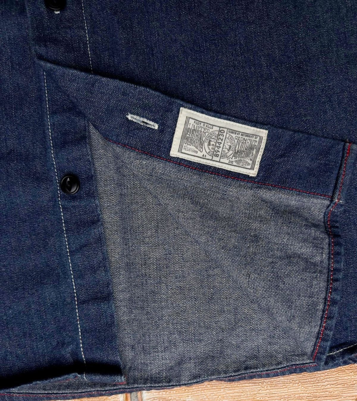 Post Overalls 30s Inspired Denim Shirt Size US L / EU 52-54 / 3 - 4 Thumbnail