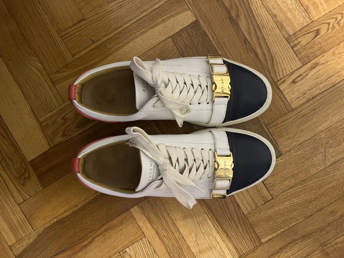 Buscemi Buscemi panelled leather low sneaker with gold hardware Size US 8 / EU 41 - 2 Thumbnail