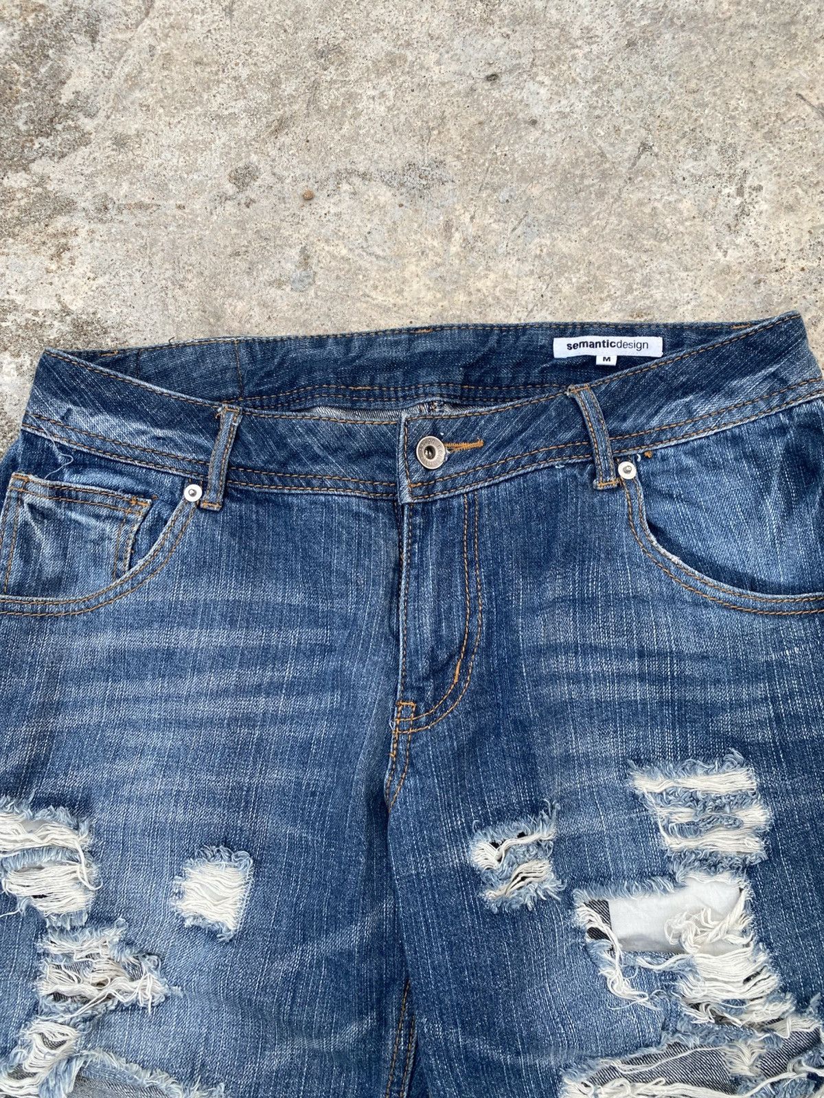 semanticdesign Semanticdesign Archive Distressed Pants Kmrii Ifsixwasnine Size US 32 / EU 48 - 3 Thumbnail