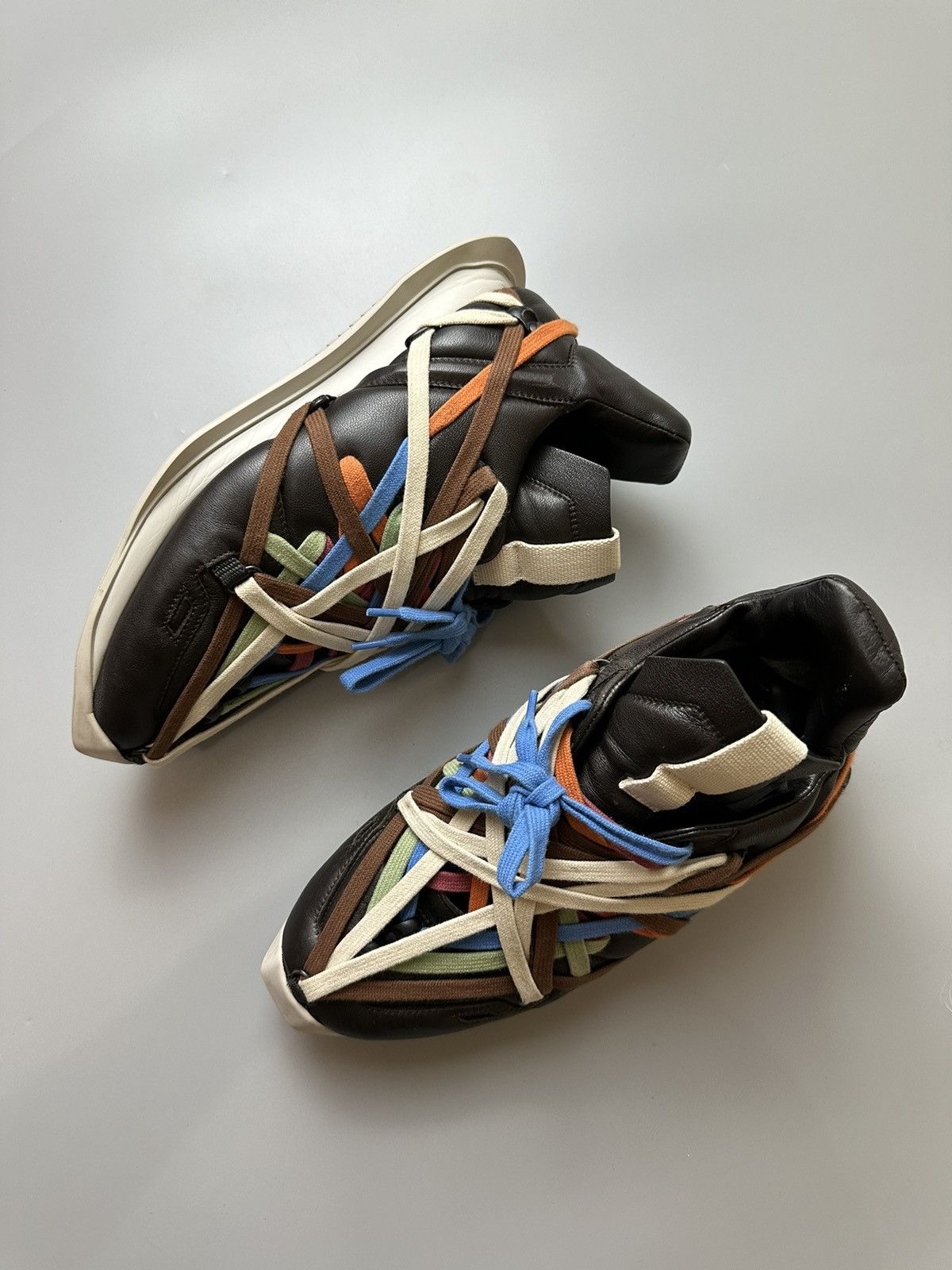 Rick Owens Rick owens Megalaced Runner Size US 6.5 / EU 39-40 - 4 Thumbnail