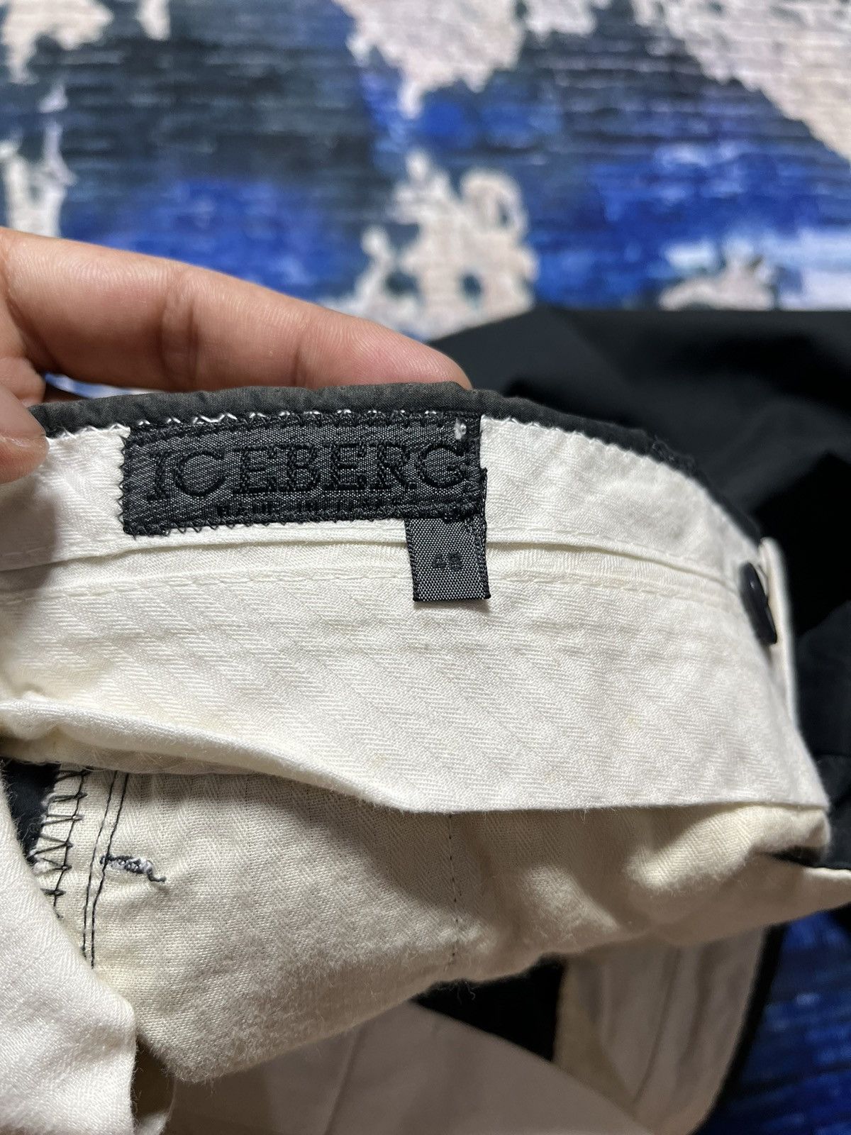 Designer × Iceberg ⚡️Vintage iceberg Gilmar Khakis Pants Made italy Size US 32 / EU 48 - 4 Thumbnail