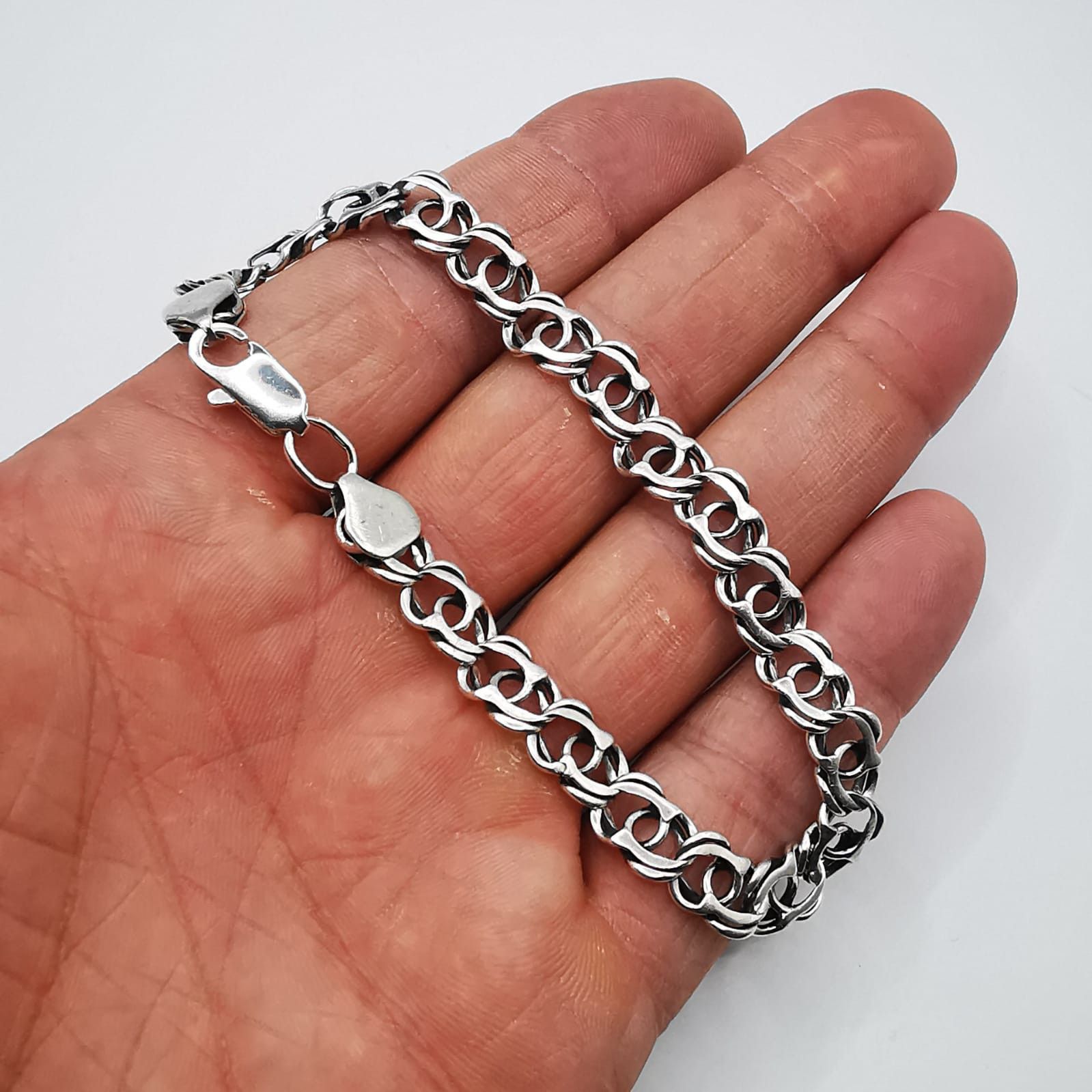 Sterling Silver Vintage Bracelet Jewelry,925 Sterling Silver 14,72g Size ONE SIZE - 4 Thumbnail