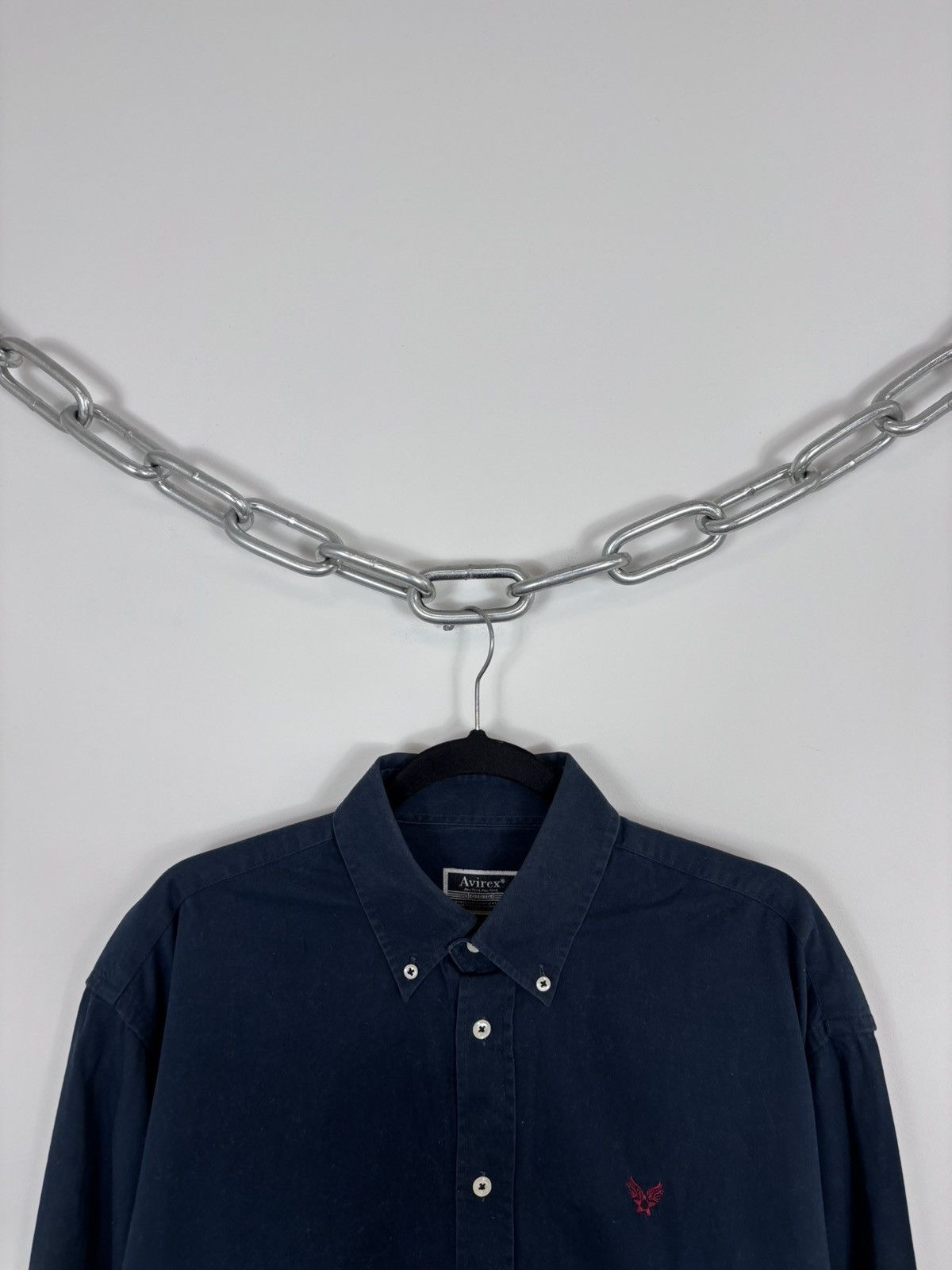 Avirex Vintage Avirex USA Men’s Navy Blue Long Sleeve Shirt Size US XL / EU 56 / 4 - 3 Thumbnail