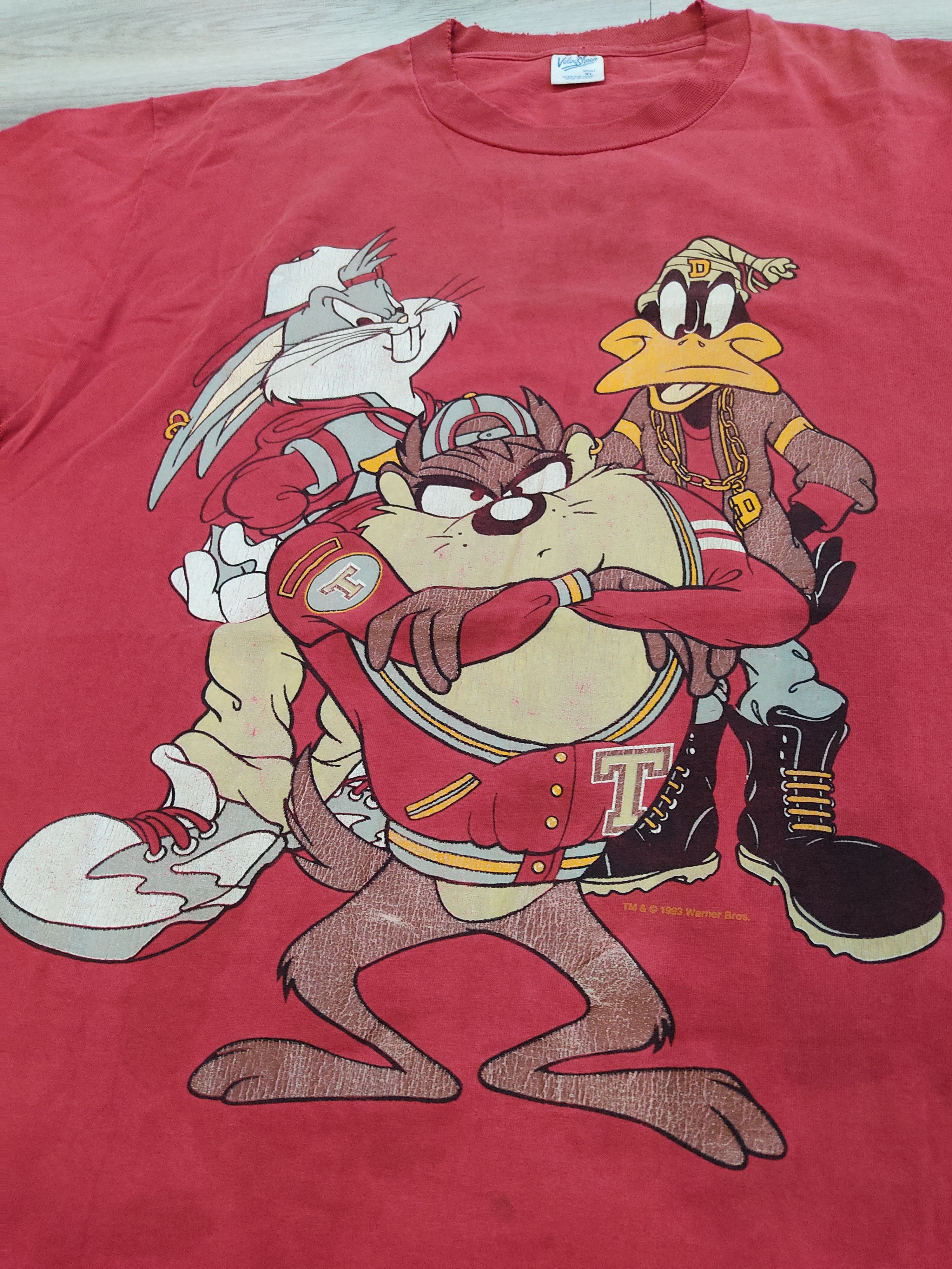 Vintage LOONEY TUNES HIP HOP TRIO 1993 Size US XL / EU 56 / 4 - 1 Thumbnail