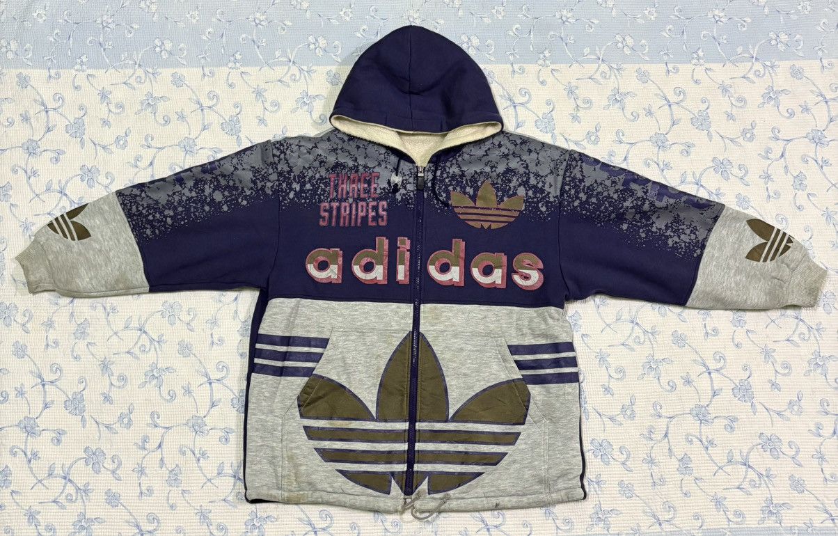 Adidas Adidas Zipper Hoodie Jacket Size US M / EU 48-50 / 2 - 1 Thumbnail