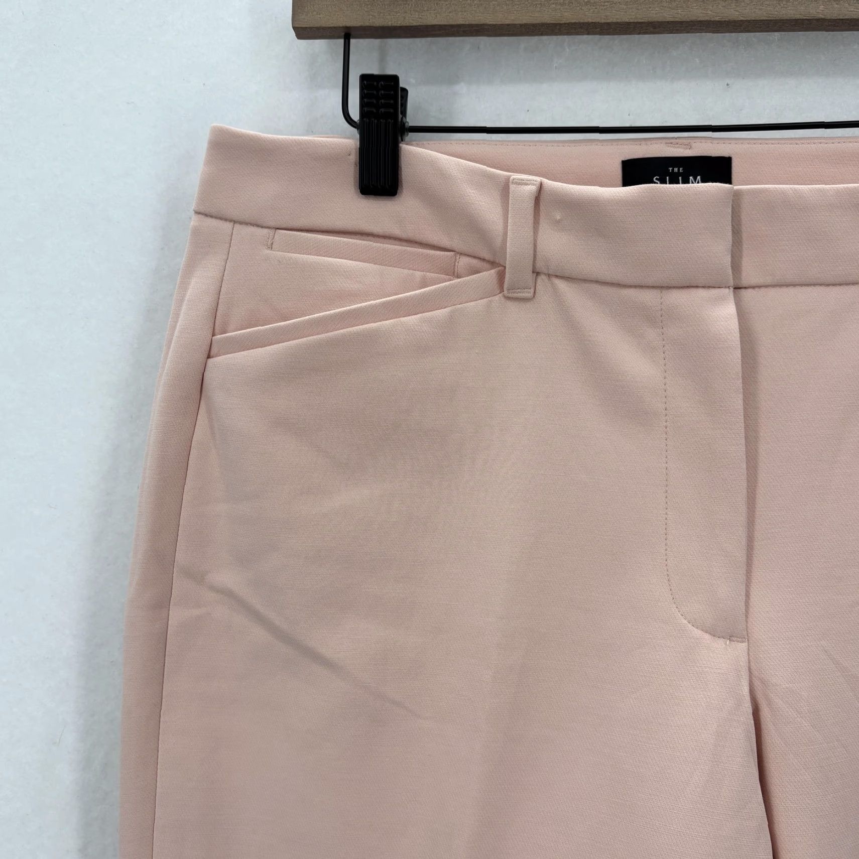 White House Black Market White House Black Market Pants Womens 8L Pink Curvy Slim Ankle Stretch Wool NWT Size 30" / US 8 / IT 44 - 3 Thumbnail