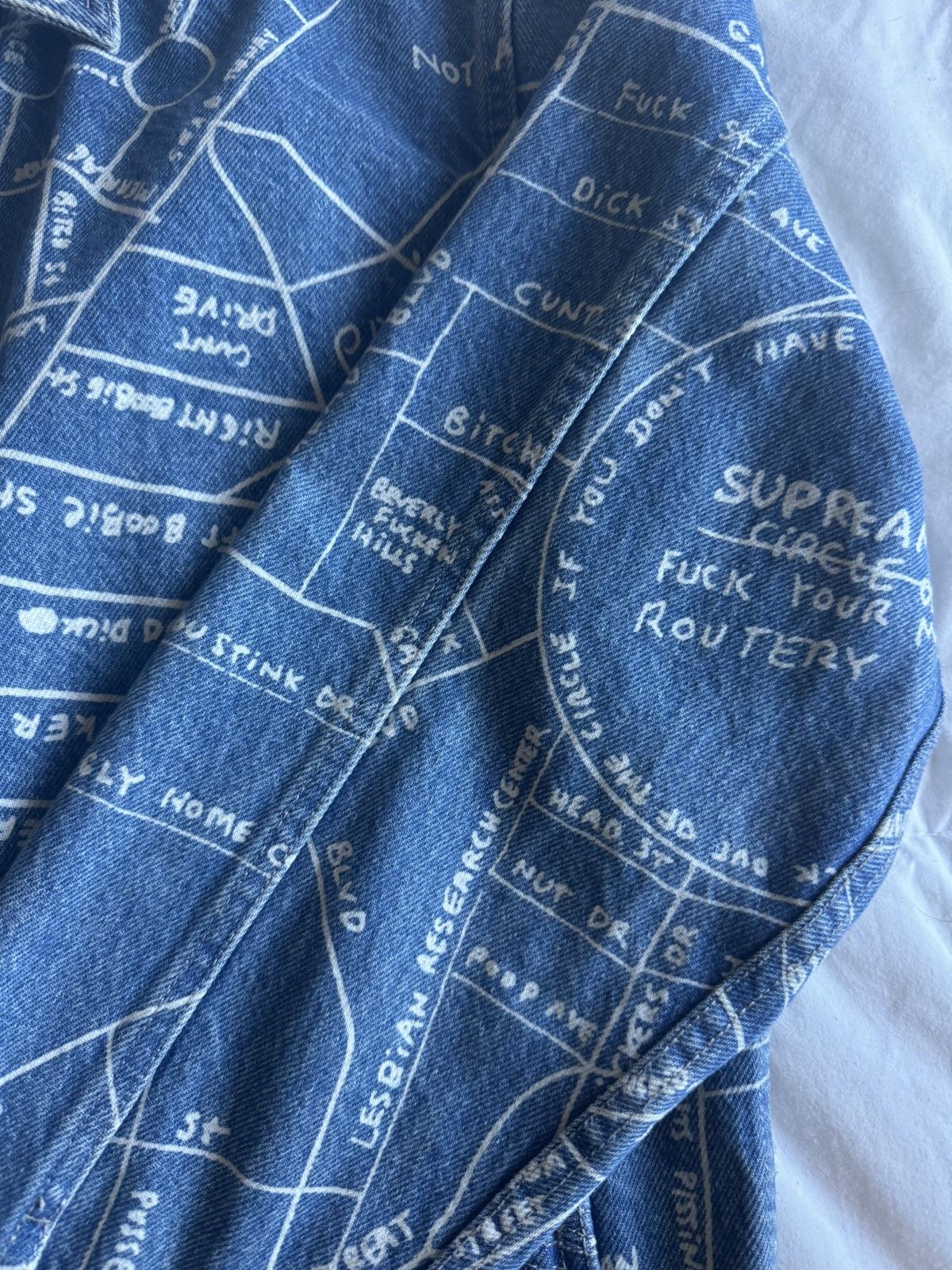Supreme Supreme Gonz Map Denim Work Jacket Size US M / EU 48-50 / 2 - 3 Thumbnail