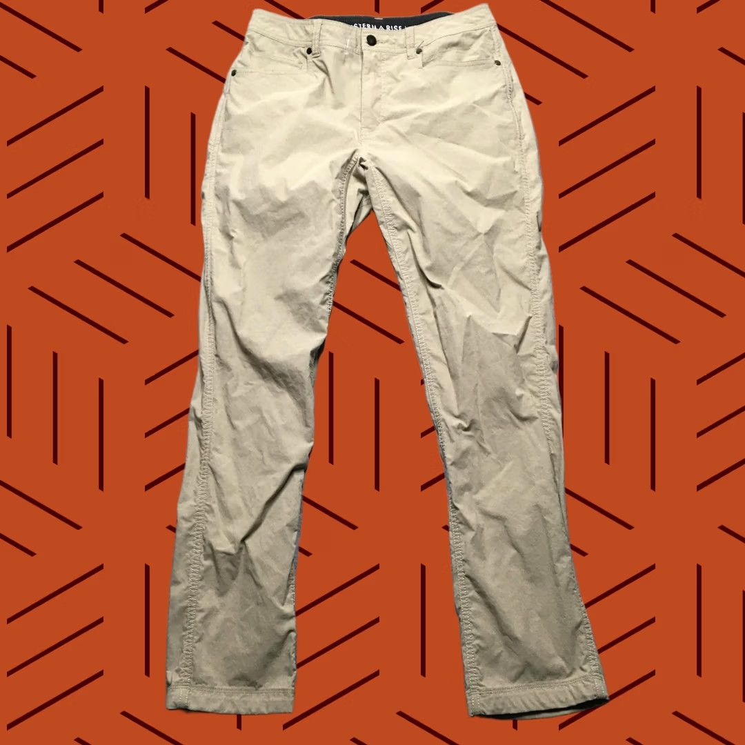 Vintage Western Rise Pants Mens 34 Khaki Beige Outdoor Stretch Nylon Hiking Lightweight Regular Waist 34 Inseam 32 Black? Size US 34 / EU 50 - 1 Thumbnail