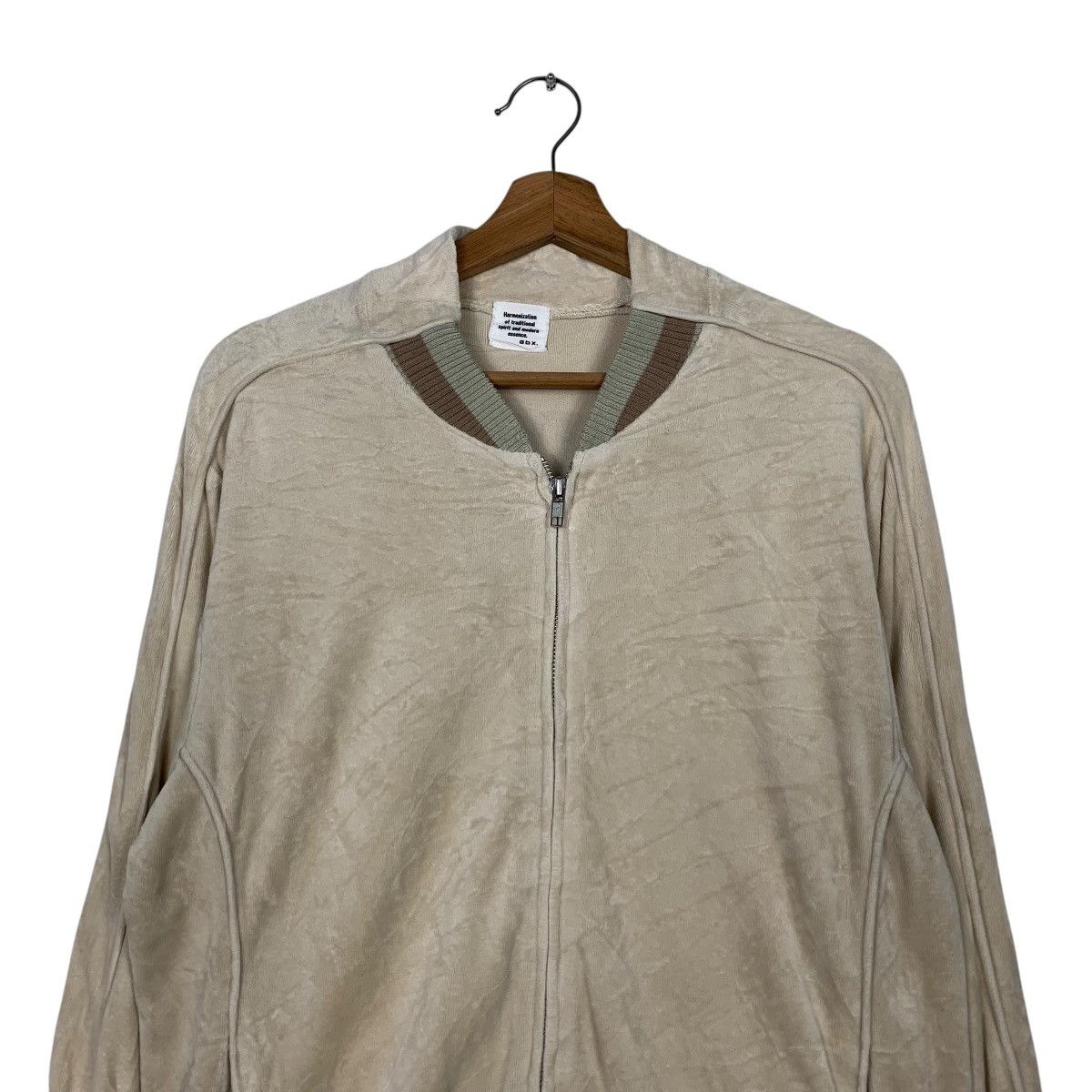 Japanese Brand TROUPERS Big Logo Velvet Sweater Bomber Jacket #2389-C107 Size US M / EU 48-50 / 2 - 4 Thumbnail