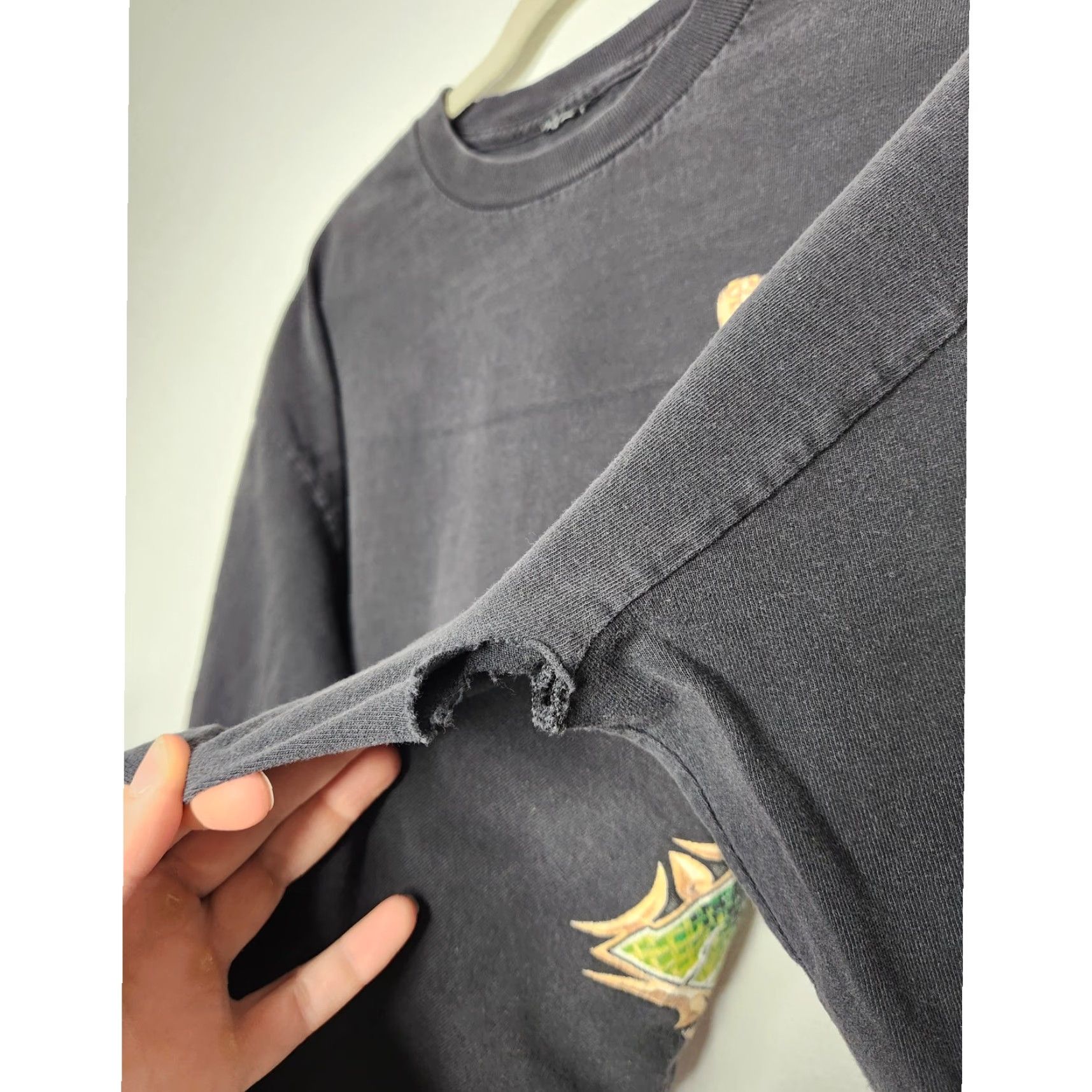 Harley Davidson VINTAGE Harley Davidson Shirt Long Sleeve Aloha Tiki Hawaii Black XL Unisex Adults Girls/Boys Mens Womens Size US XL / EU 56 / 4 - 4 Thumbnail