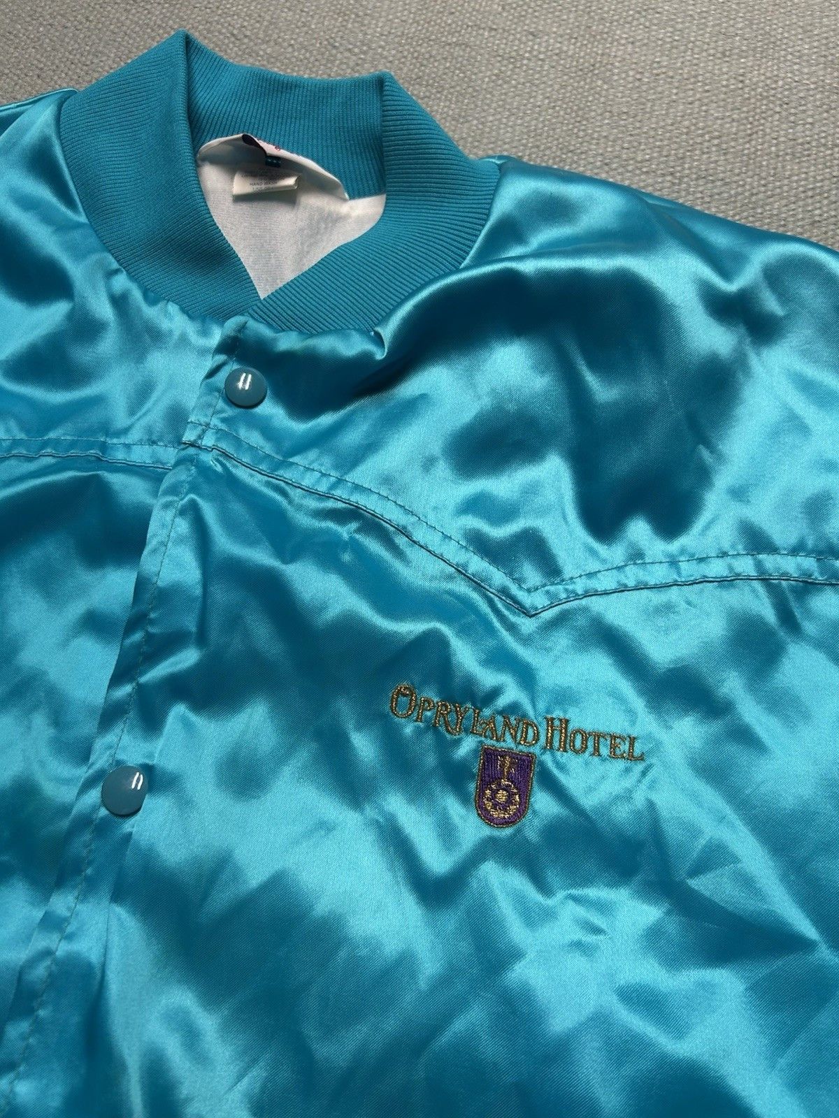 Vintage Satin bomber jacket national clogging convention bluegras XL Size US XL / EU 56 / 4 - 6 Thumbnail