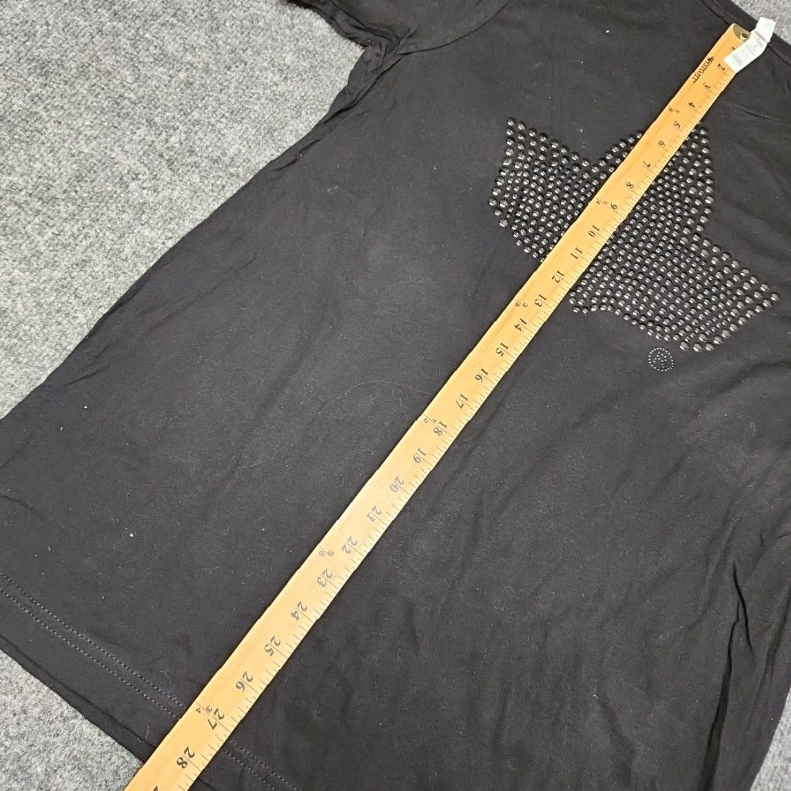 Kappa Alpha Kappa Alpha Shirt Women Large Black Studded Ivy Leaf Short Sleeve Pullover Crew Neck Activewear Size L / US 10 / IT 46 - 7 Thumbnail