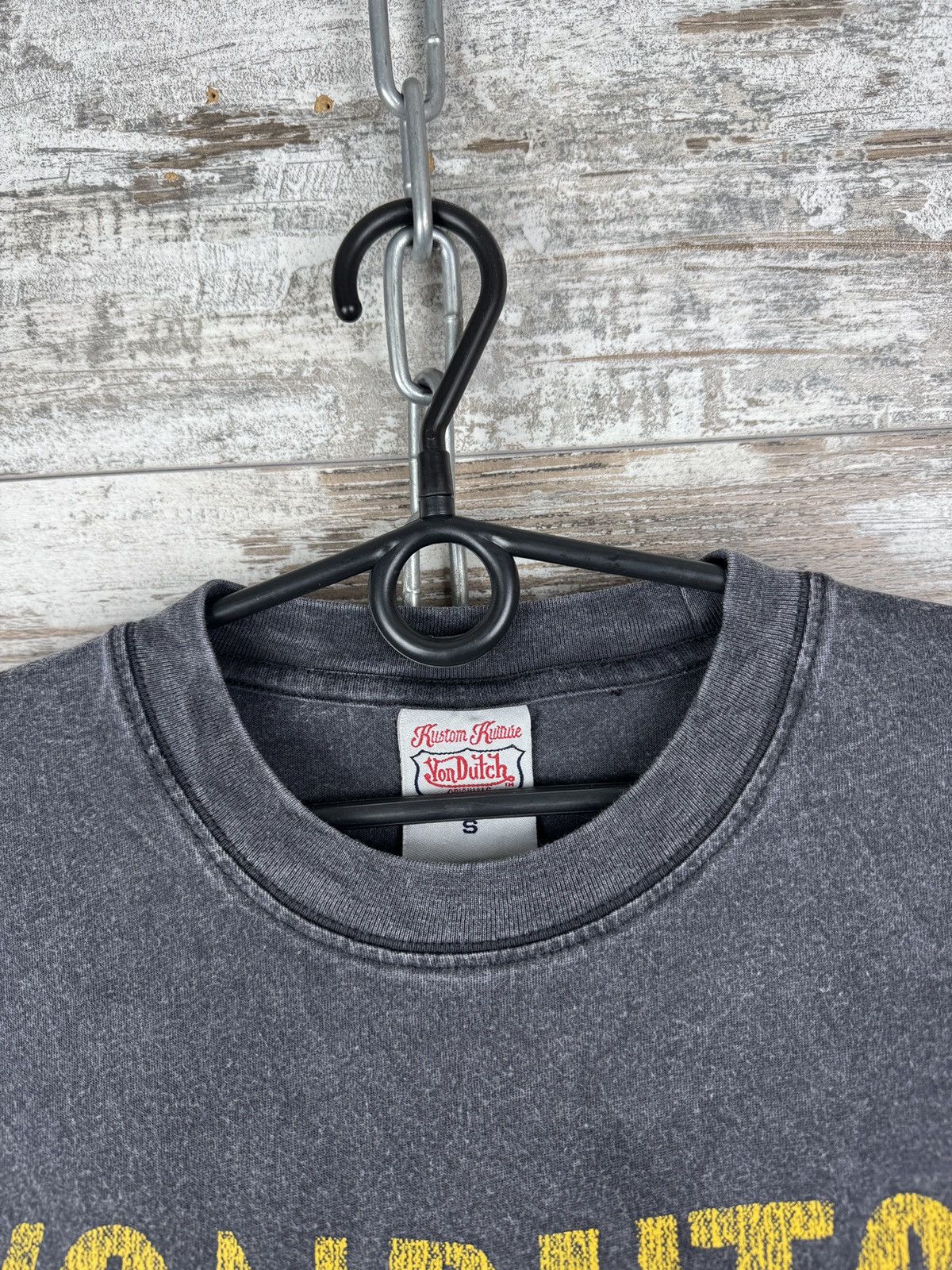 Von Dutch Mens Vintage Von Dutch Washing T-shirt tee garment dyed y2k Size US S / EU 44-46 / 1 - 5 Thumbnail