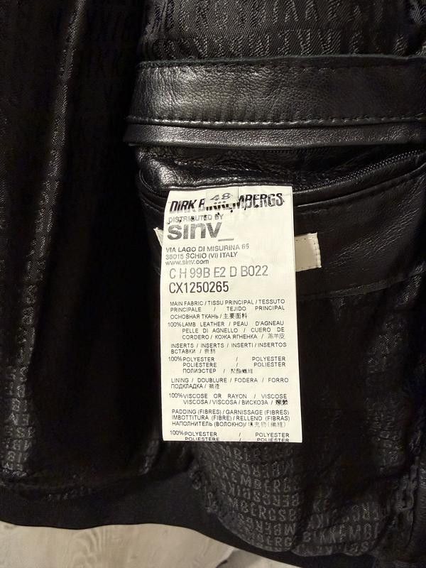 Dirk Bikkembergs DIRK BIKKEMBERGS LEATHER JACKET Size US M / EU 48-50 / 2 - 4 Thumbnail