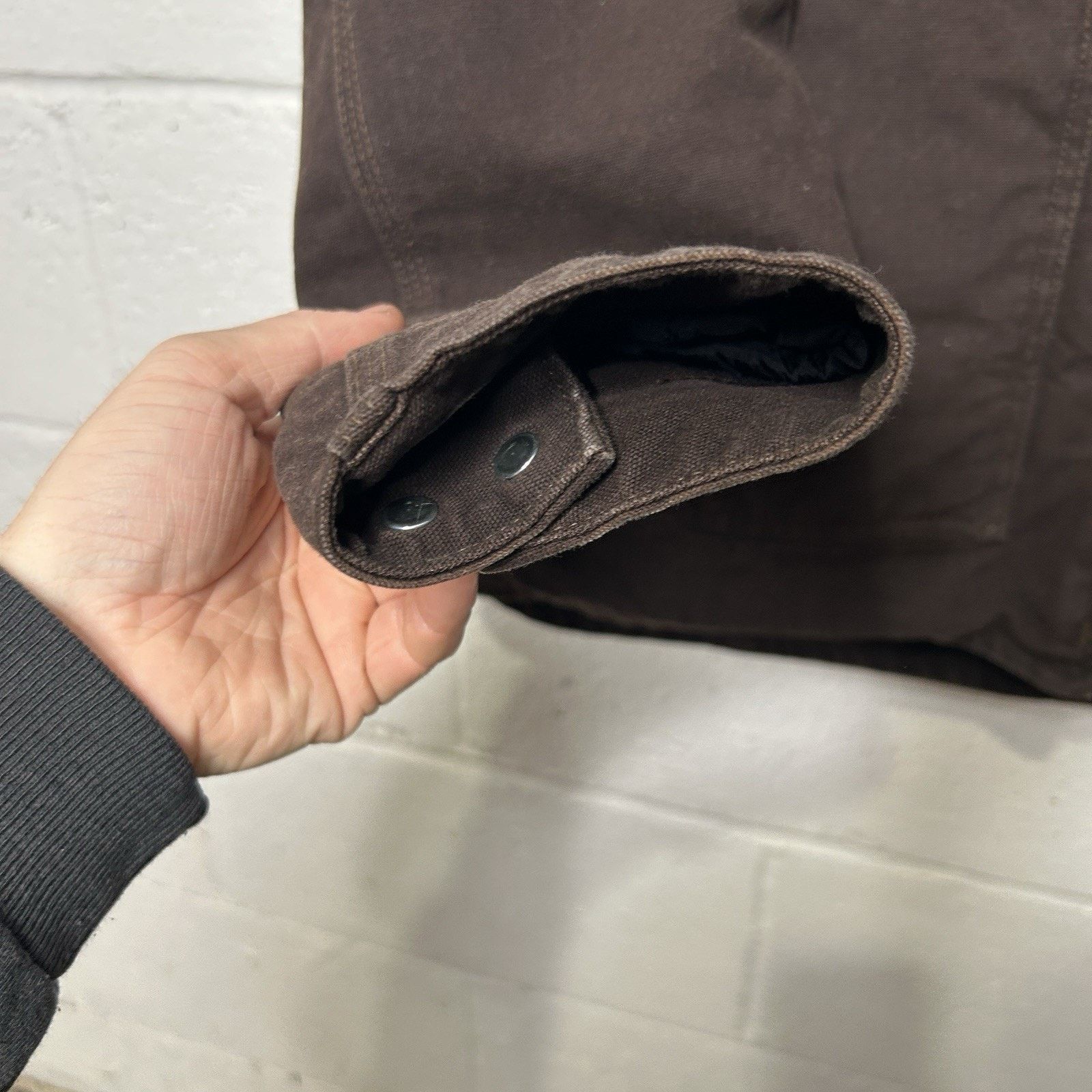 Carhartt Vintage Carhartt Sherpa-Lined Jacket “Dark Brown” WJ022 DKB Size L / US 10 / IT 46 - 7 Thumbnail