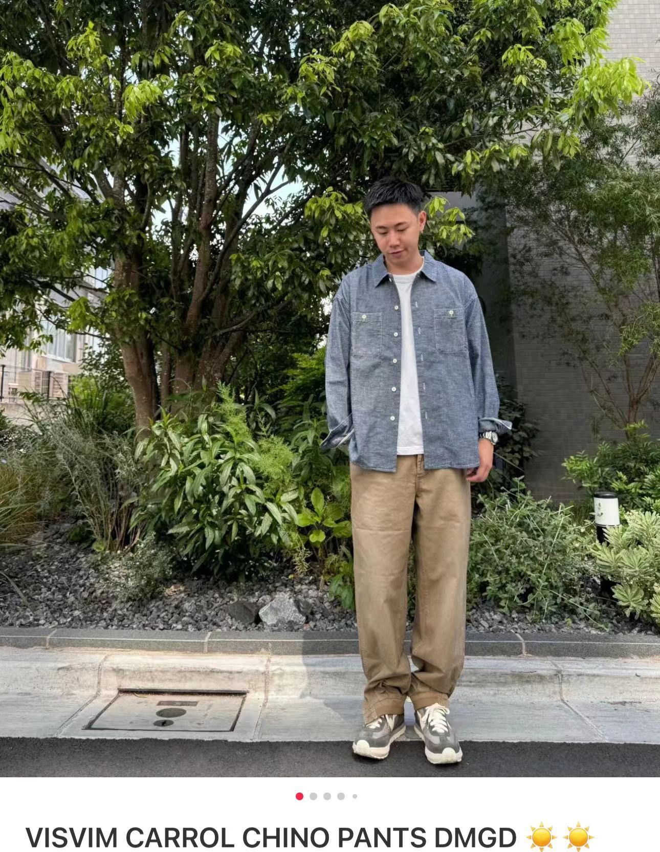 Visvim Visvim 24ss Carrol Chino Pants Dmgd Carroll Size US 32 / EU 48 - 3 Thumbnail
