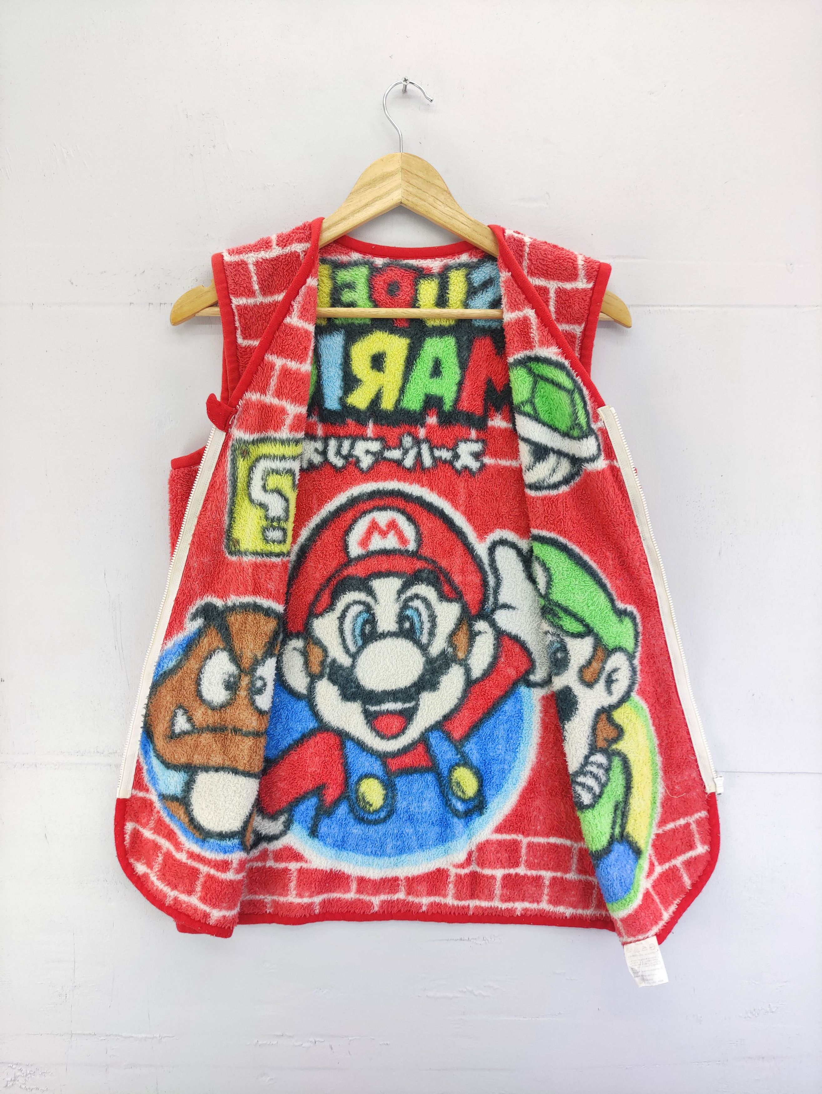 Nintendo Vintage Super Mario Fleece Vest Zipper Size US S / EU 44-46 / 1 - 2 Thumbnail