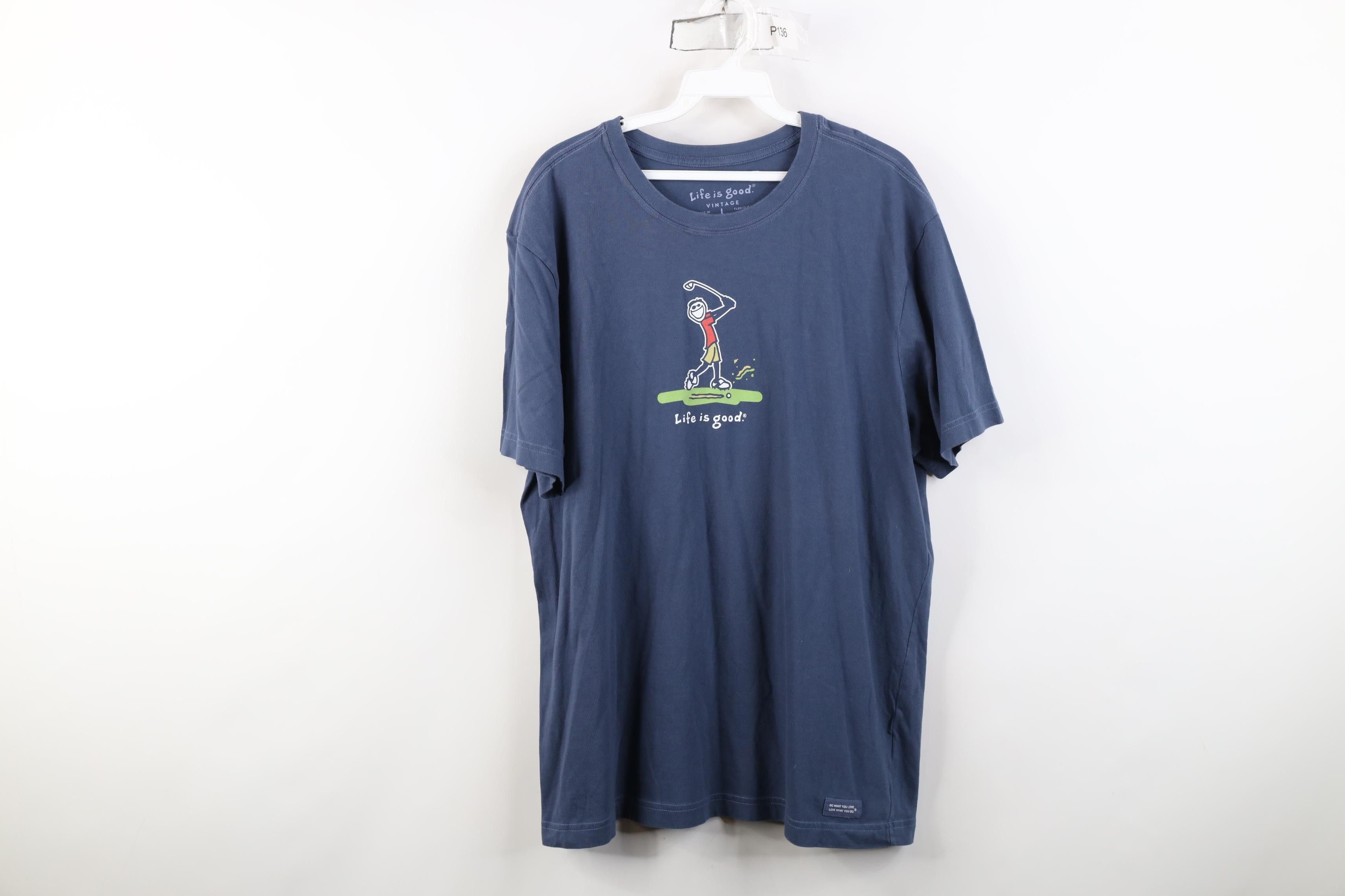 Life is Good Life Is Good Vintage Golf Golfing Short Sleeve T-Shirt Blue Size US L / EU 52-54 / 3 - 1 Thumbnail