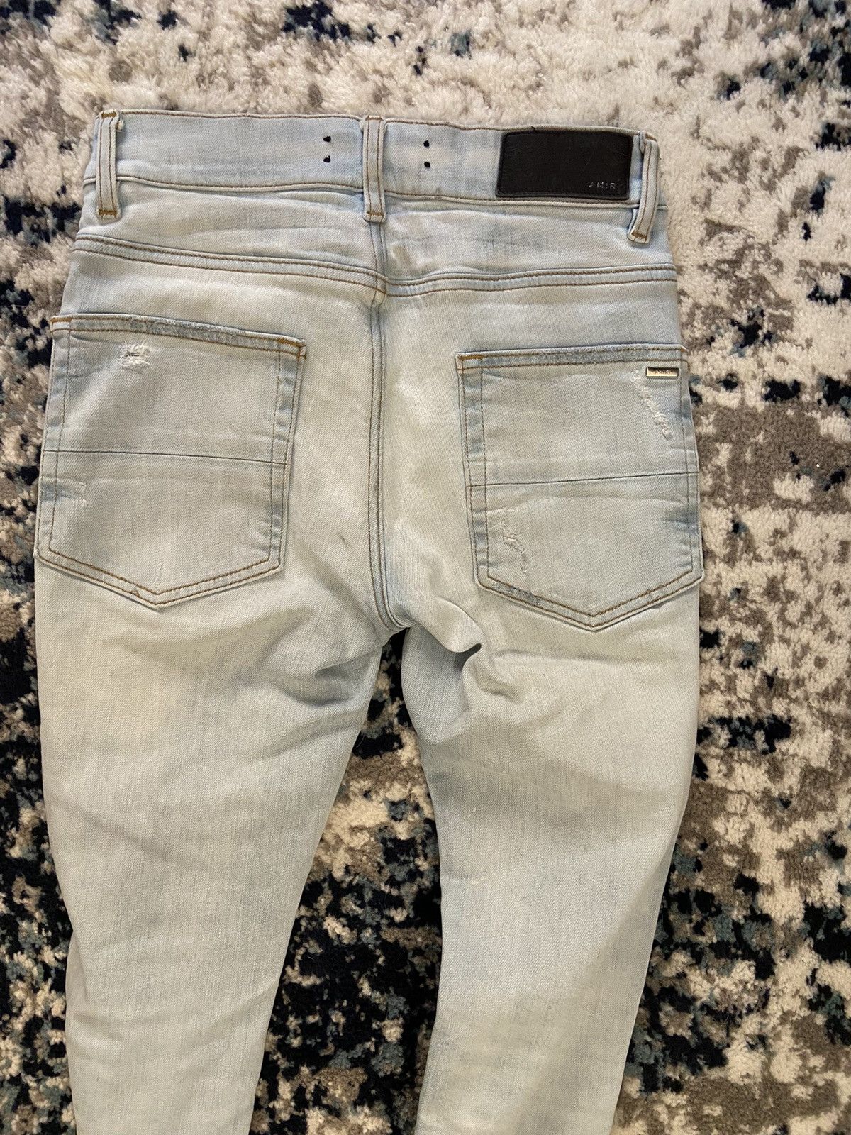 Amiri Amiri MX1 Light Wash Multi Patch Jeans Size US 28 / EU 44 - 9 Thumbnail