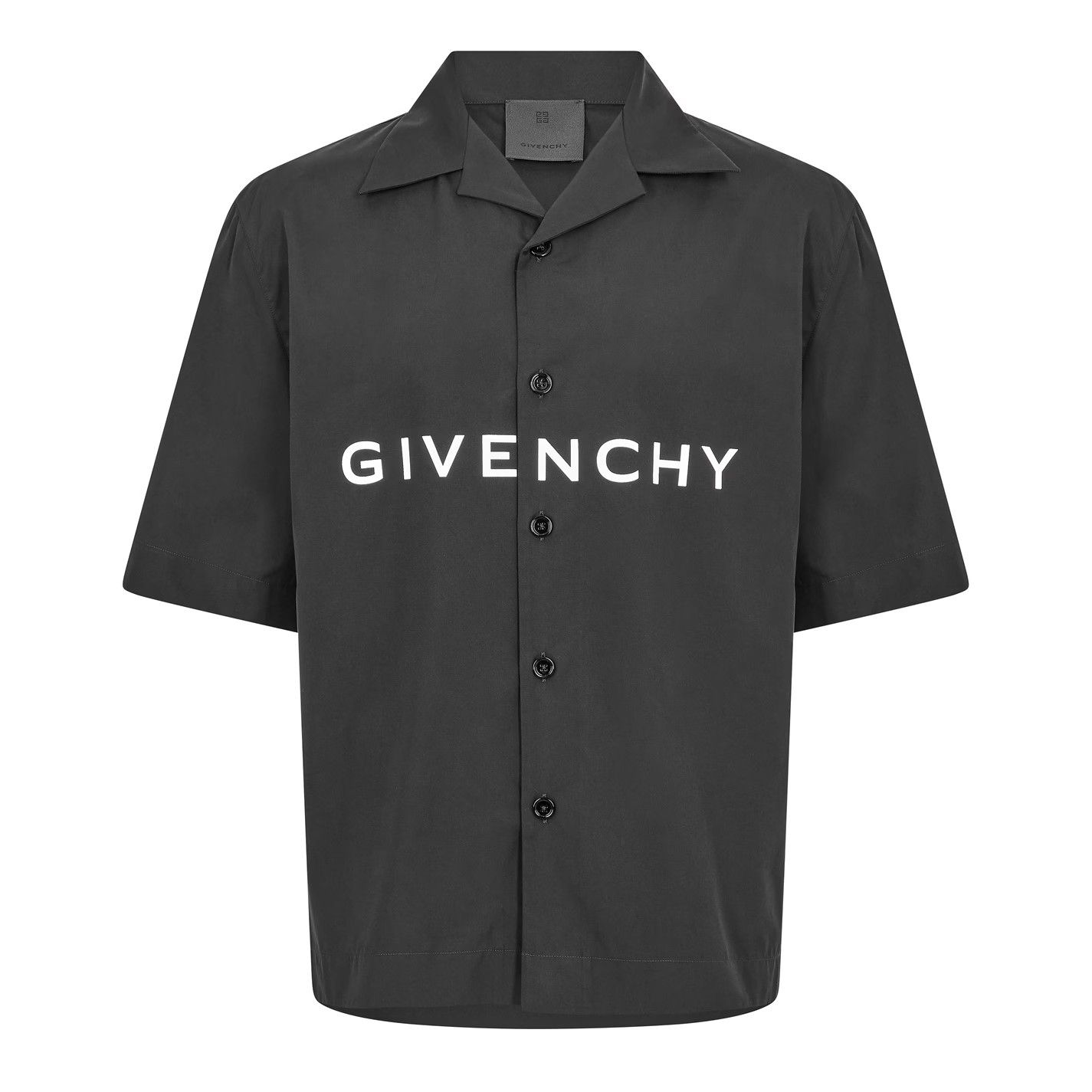 Givenchy o1g2r1mq0426 Boxy Fit Short Sleeve Plain Shirt in Black Size US L / EU 52-54 / 3 - 1 Thumbnail