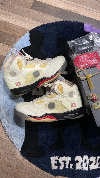 sail off white jordan 5