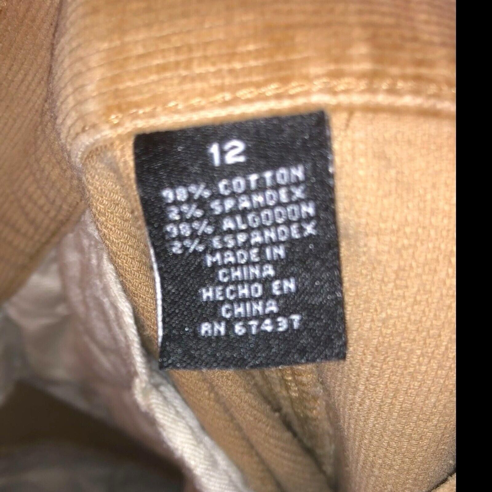 Designer Vintage Ralph Lauren Polo Jeans Corduroy Skirt Brown 12 Size 34" / US 12 / IT 48 - 6 Thumbnail