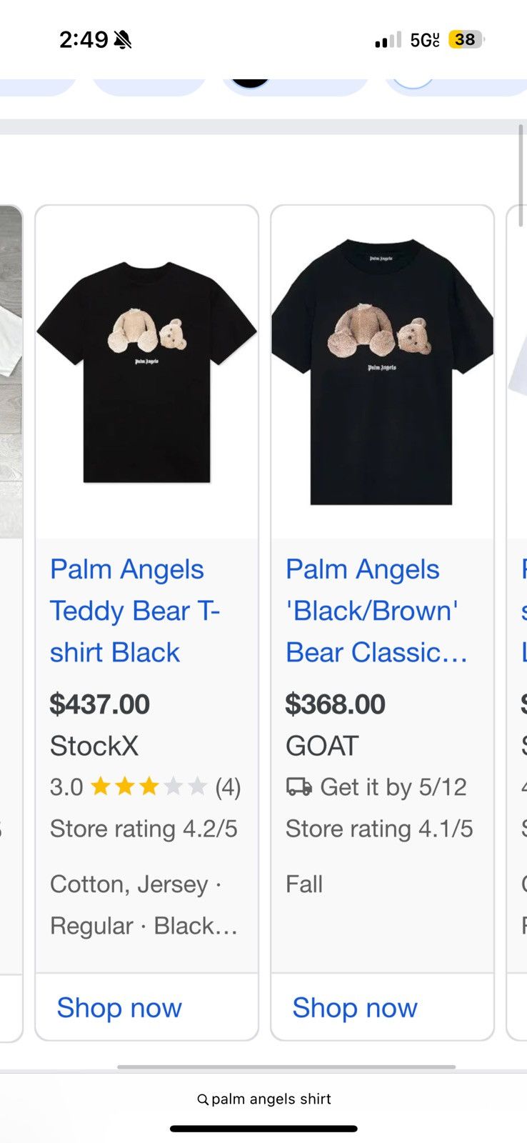 Palm Angels Palm Angels Size US S / EU 44-46 / 1 - 3 Thumbnail