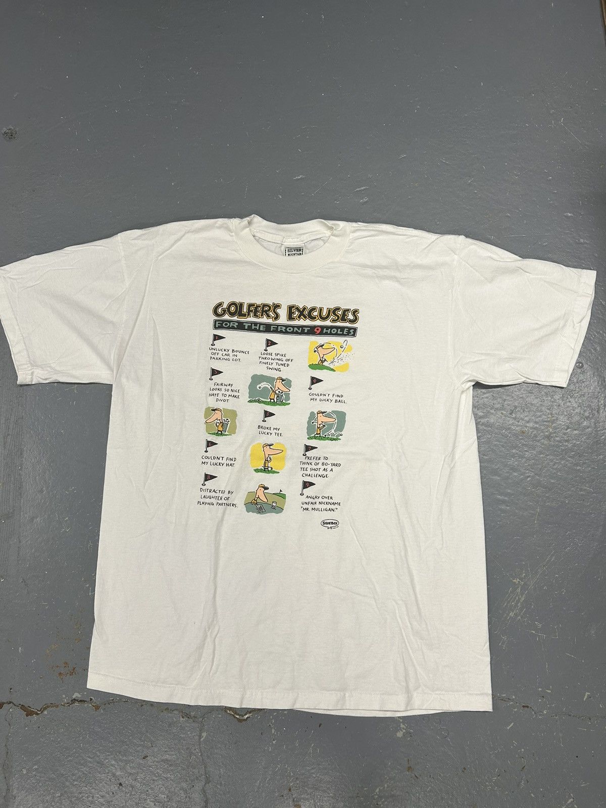 Vintage Crazy Vintage 90s Essential Golf Excuses Humor Tee Shirt Size US XL / EU 56 / 4 - 1 Thumbnail
