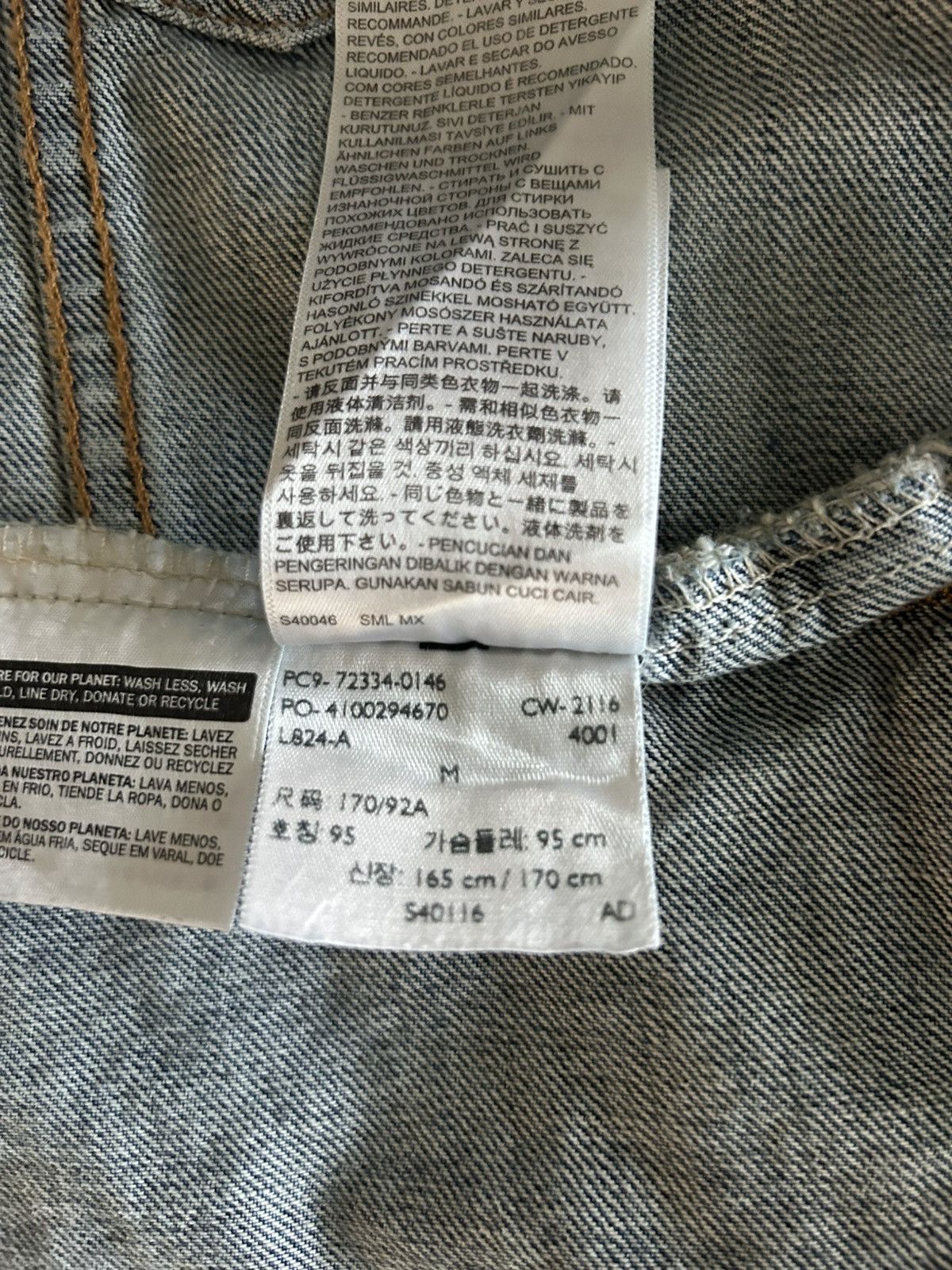 Levi's Levis Trucker Denim Jean jacket Size US M / EU 48-50 / 2 - 5 Thumbnail