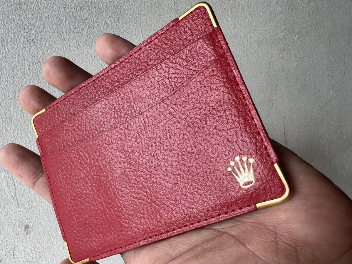 Rolex Rolex Document Holder-Card Red Leather Size ONE SIZE - 2 Thumbnail