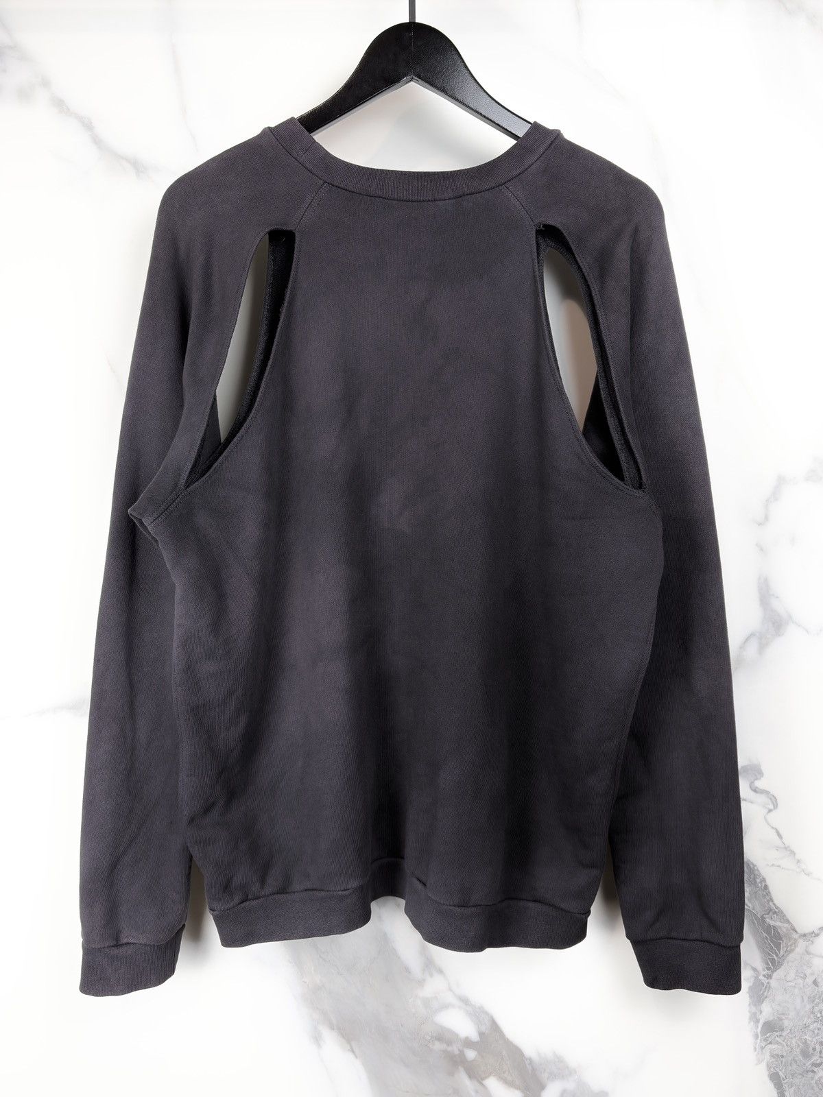 Raf Simons SS06 Raf Simons Overdyed Cut Out Raglan Crewneck Sweatshirt Size US M / EU 48-50 / 2 - 2 Thumbnail