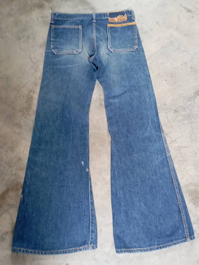 Tornado Mart Super Flare Jeans Vintage 70's Talon Zipper Cactus Jeans Size US 28 / EU 44 - 2 Thumbnail