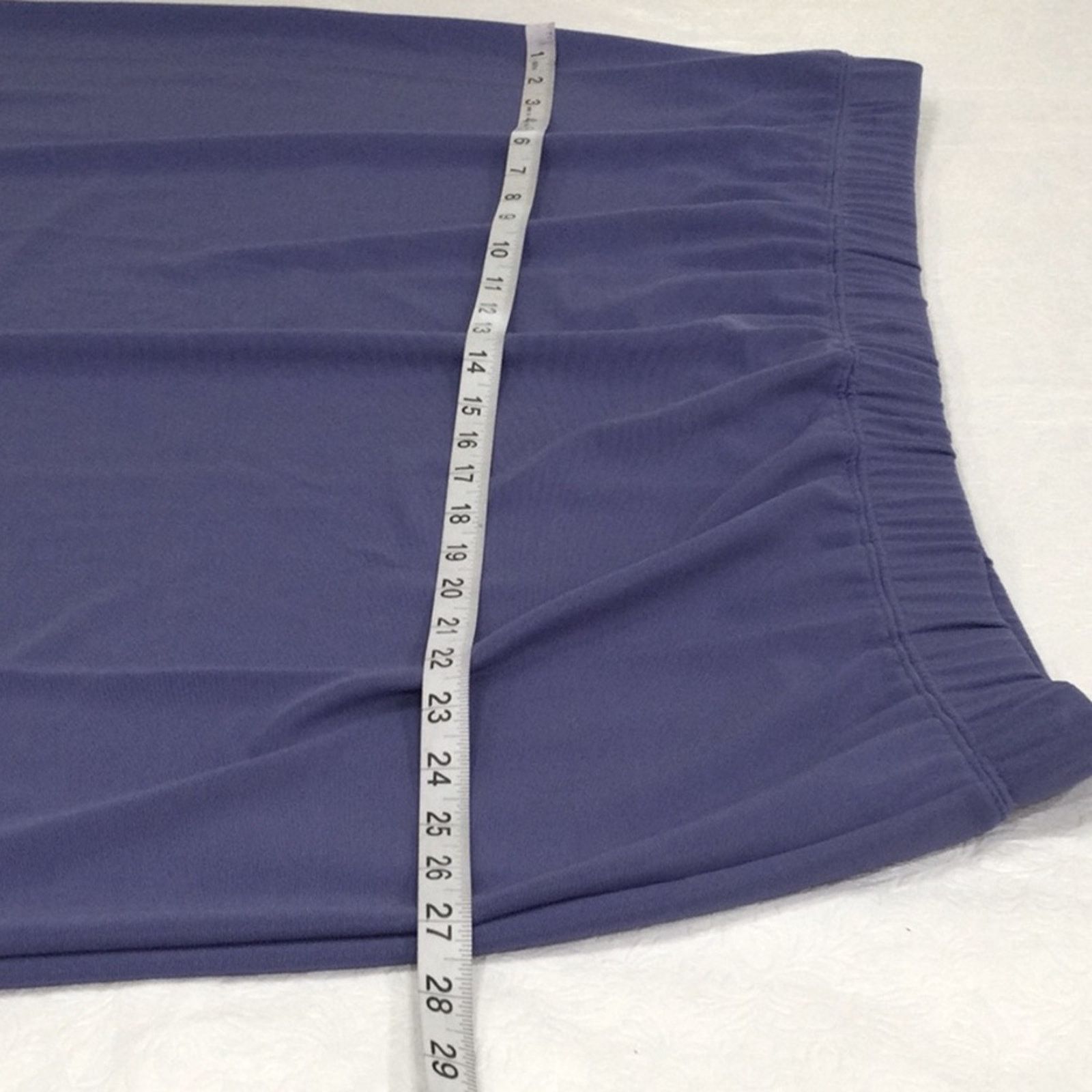 Other Susan Graver Purple Knee Length Split Back Straight Skirt 3X Size 42" / US 20 - 12 Thumbnail
