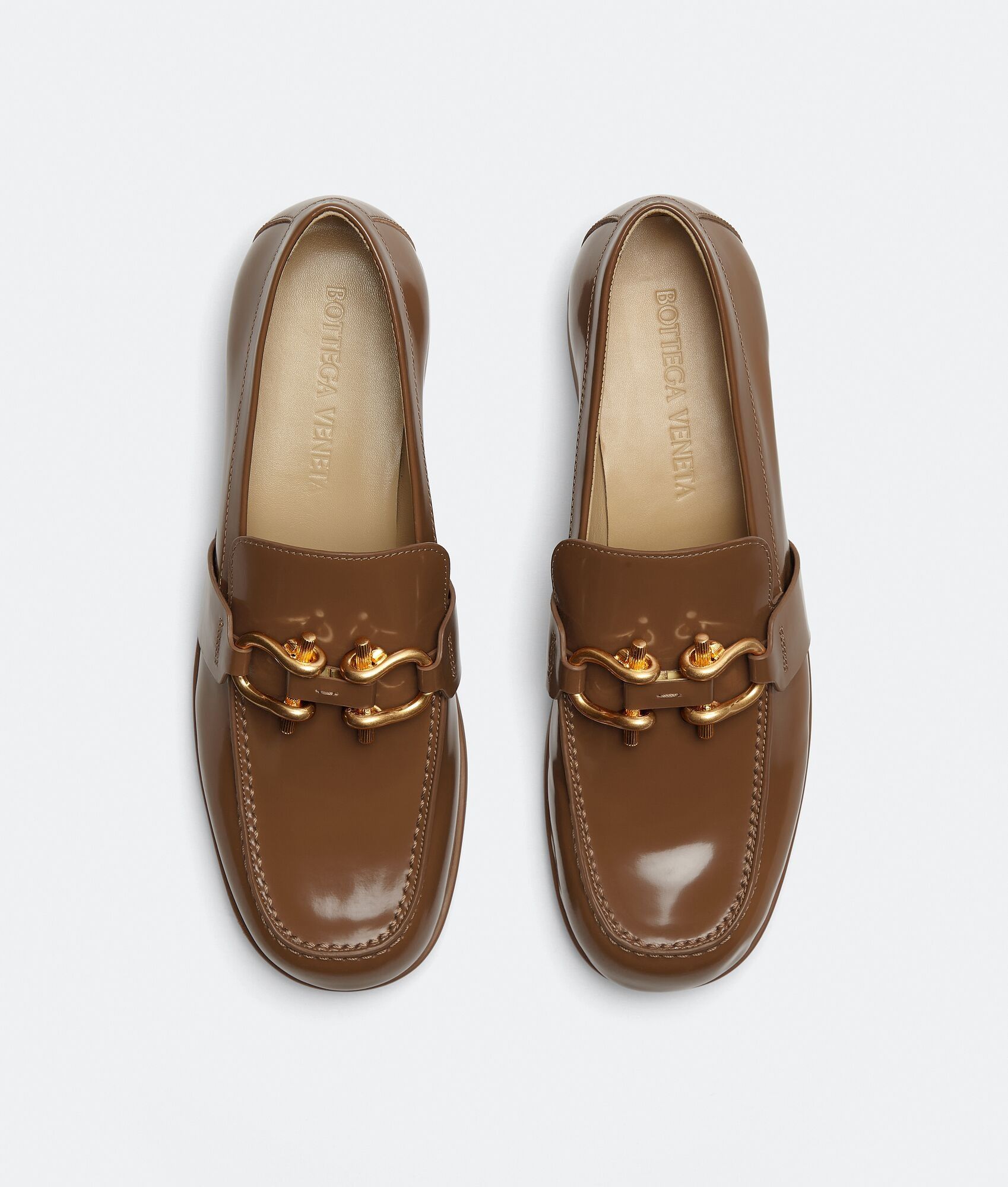 Bottega Veneta o1bcso1str0425 Monsieur Loafers in Cognac Size US 7.5 / IT 37.5 - 4 Thumbnail