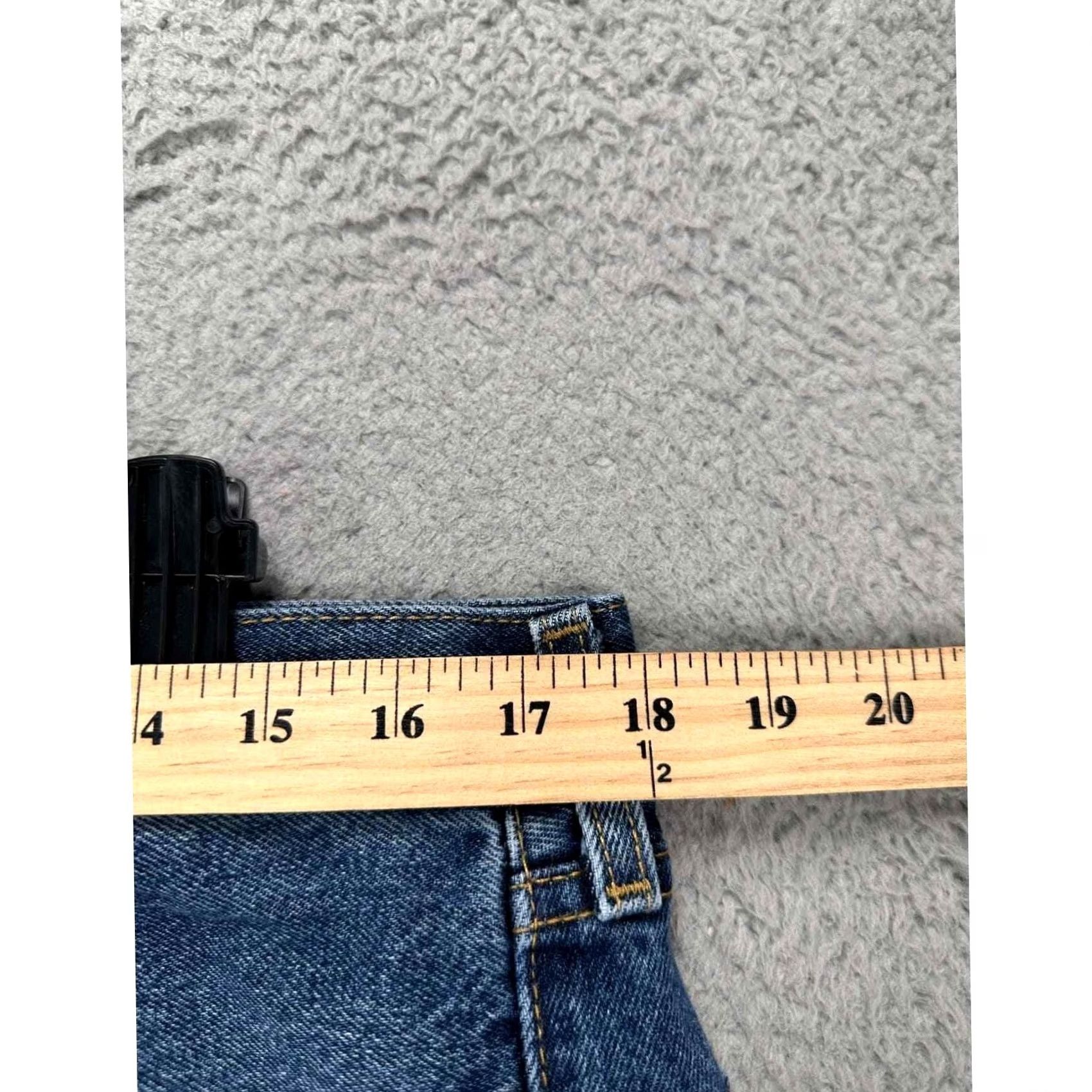 Levi's Levi's 505 Jeans Mens 36X29 Blue Distressed Regular Fit Straight Denim Jeans Regular Mens Blue 505 Straight Jeans Denim Light Distressed Size US 36 / EU 52 - 7 Thumbnail