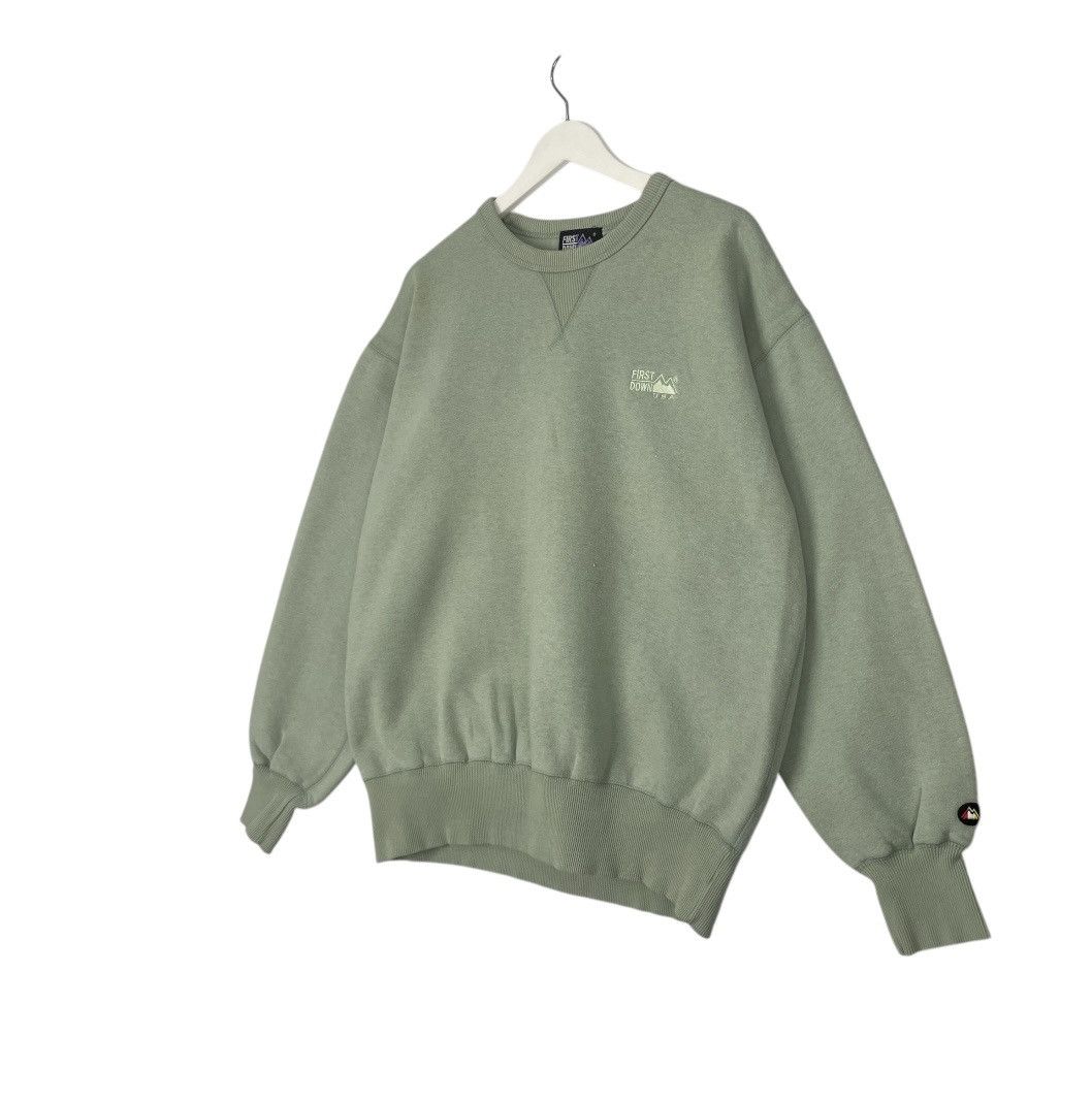 Designer × Vintage Vintage Hoodie/ sweater first down - green Size US M / EU 48-50 / 2 - 2 Thumbnail