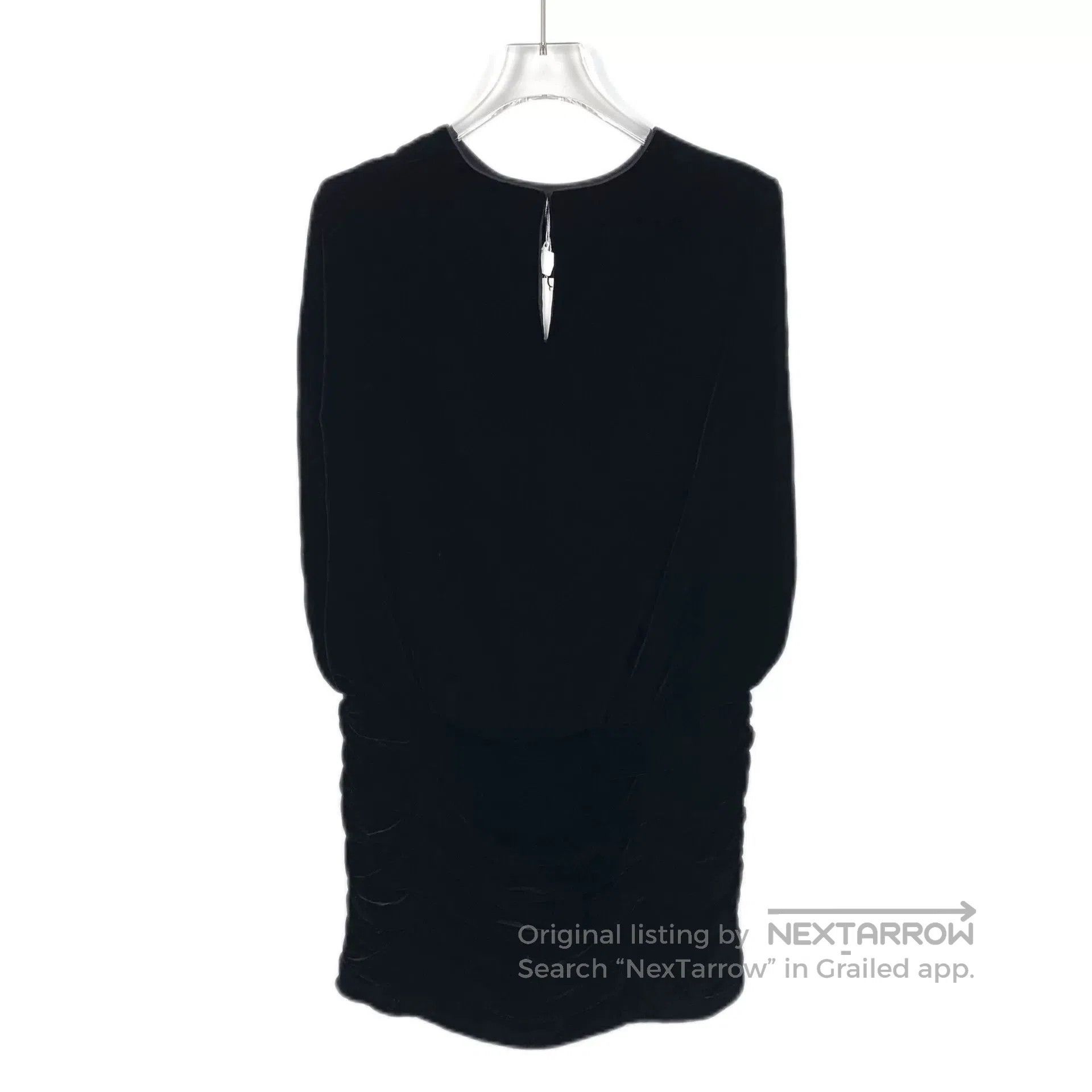 Saint Laurent Paris Saint Laurent Black Velvet Dress. Size S / US 4 / IT 40 - 2 Thumbnail