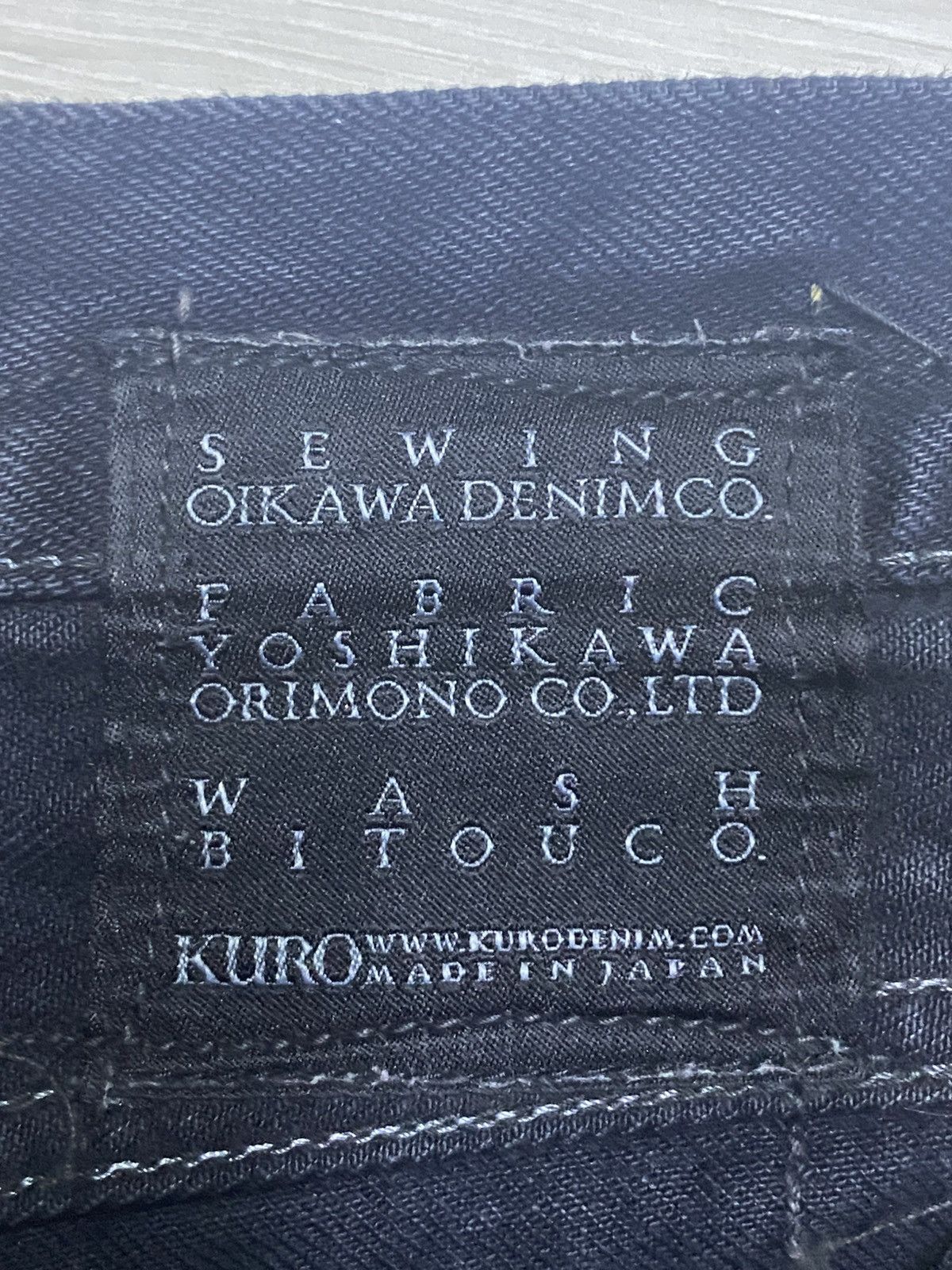 KURO Vintage Kuro Sewing Wash Black Selvedge Skinny Jeans Size US 30 / EU 46 - 13 Thumbnail