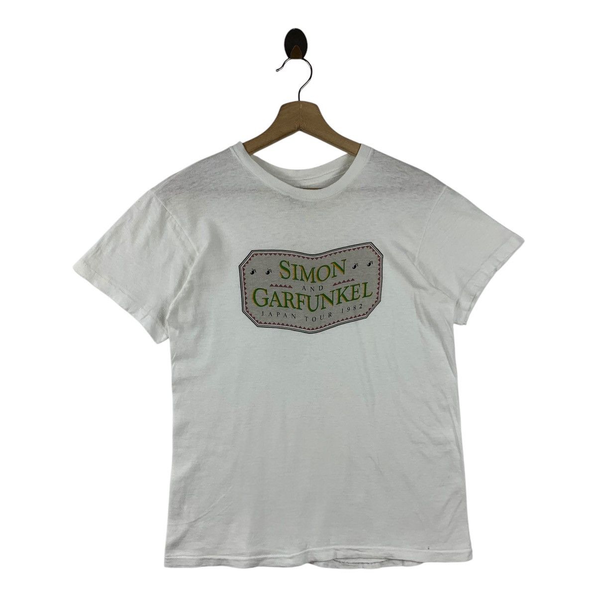Band Tees × Hanes × Japanese Brand Vintage SIMON and GARFUNKEL japan tour tee Size US M / EU 48-50 / 2 - 1 Thumbnail